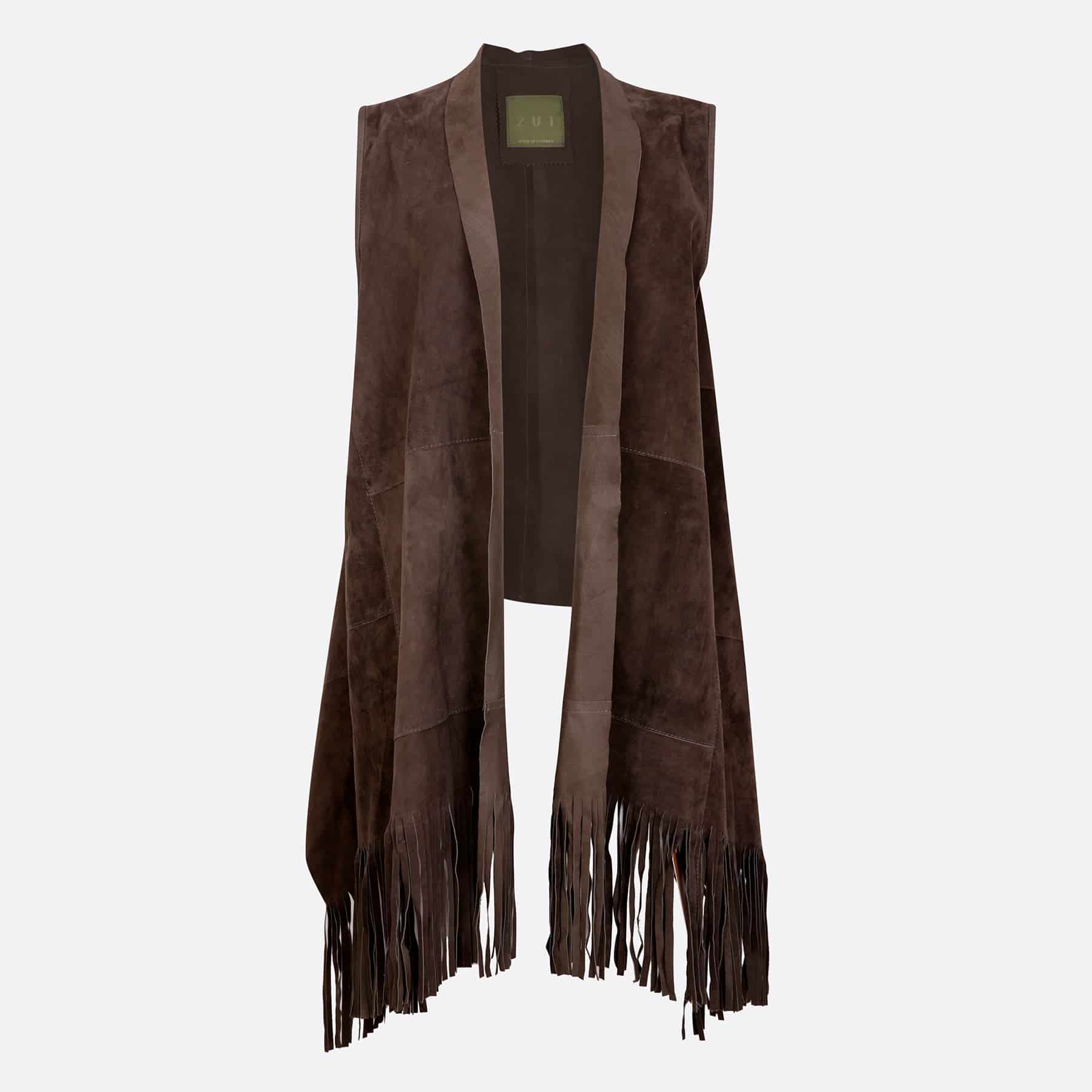 CLARISA FRINGED VEST - miniatura 1