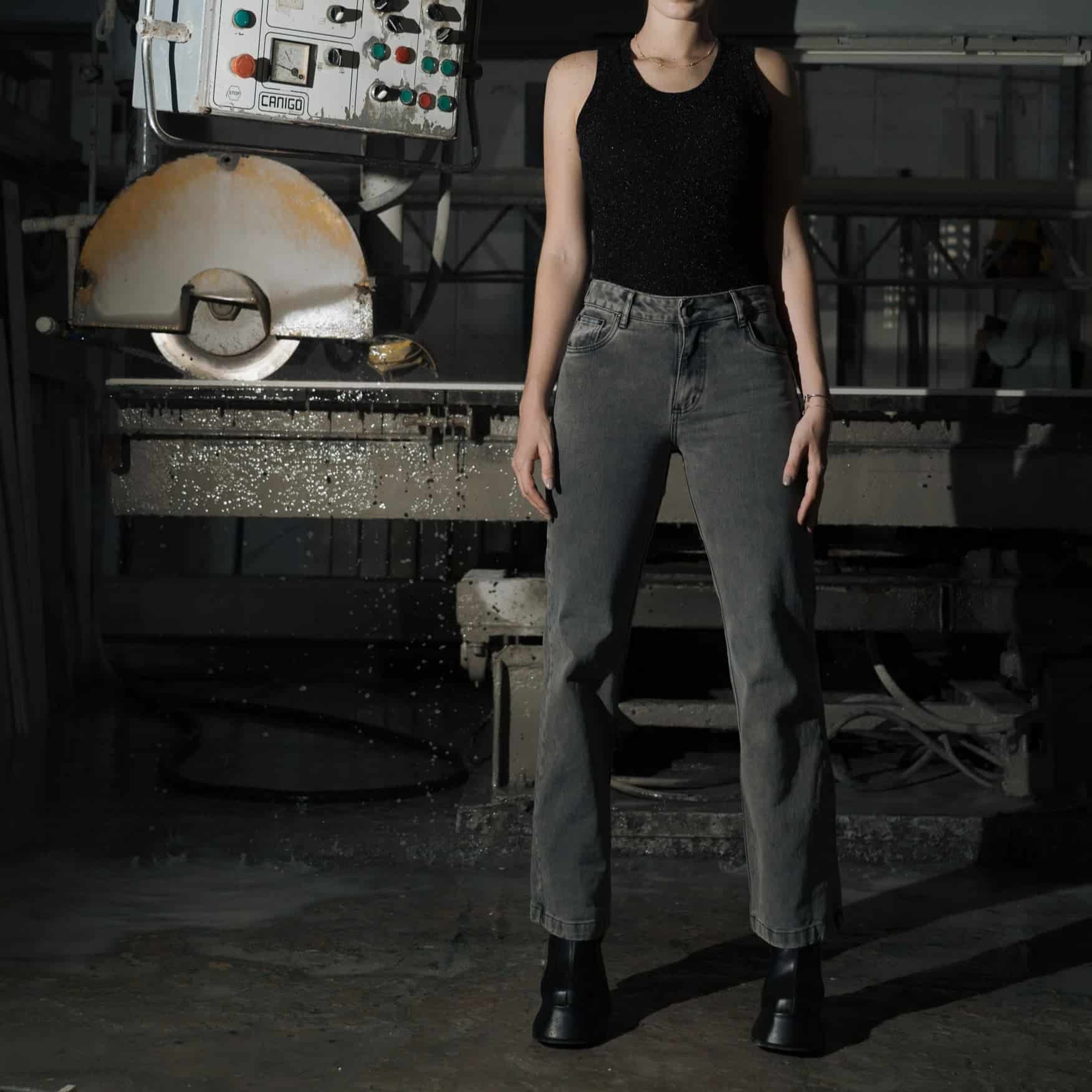 Gray Washed Jeans - miniatura 1