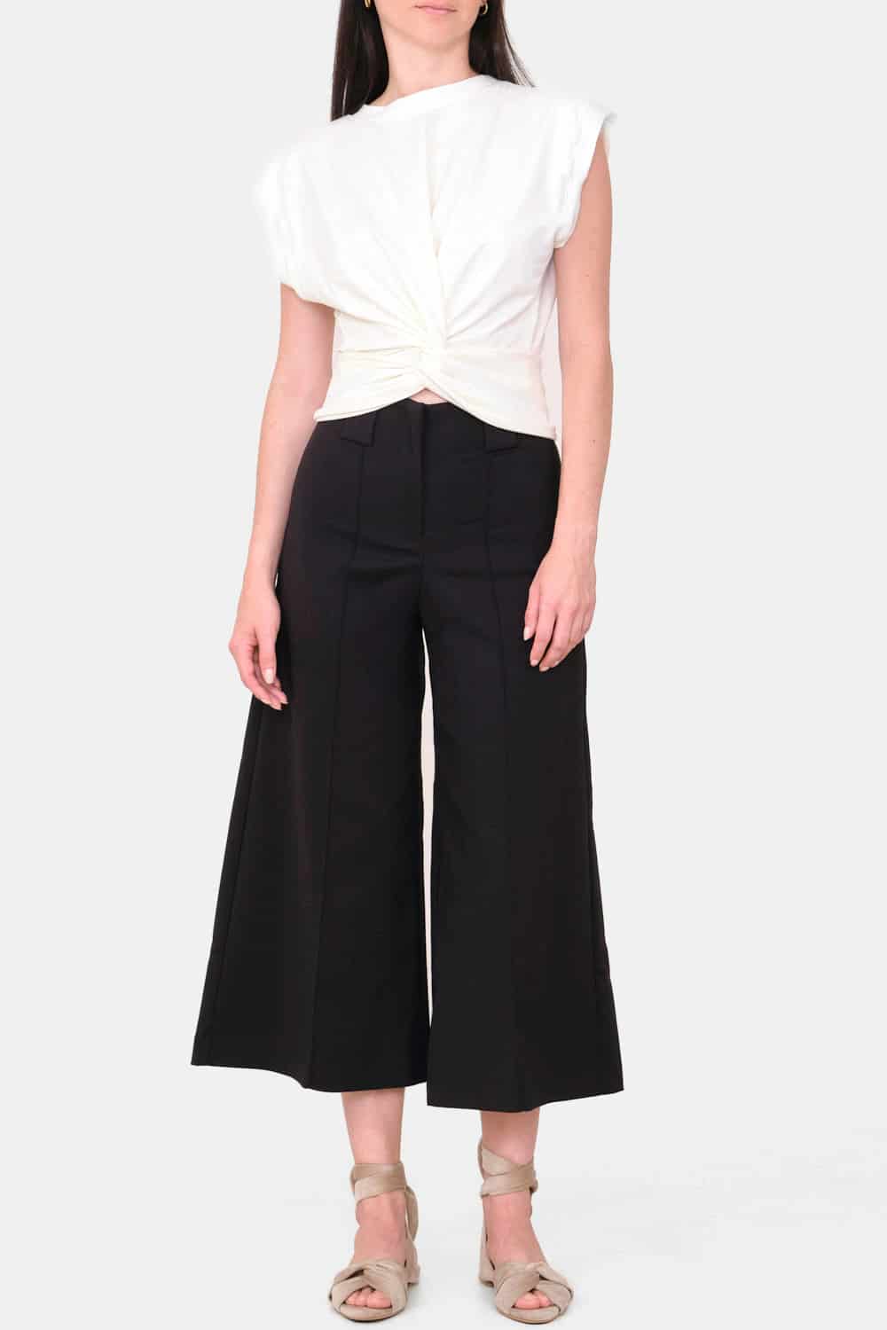 Pantalón paulette culotte negro - miniatura 4