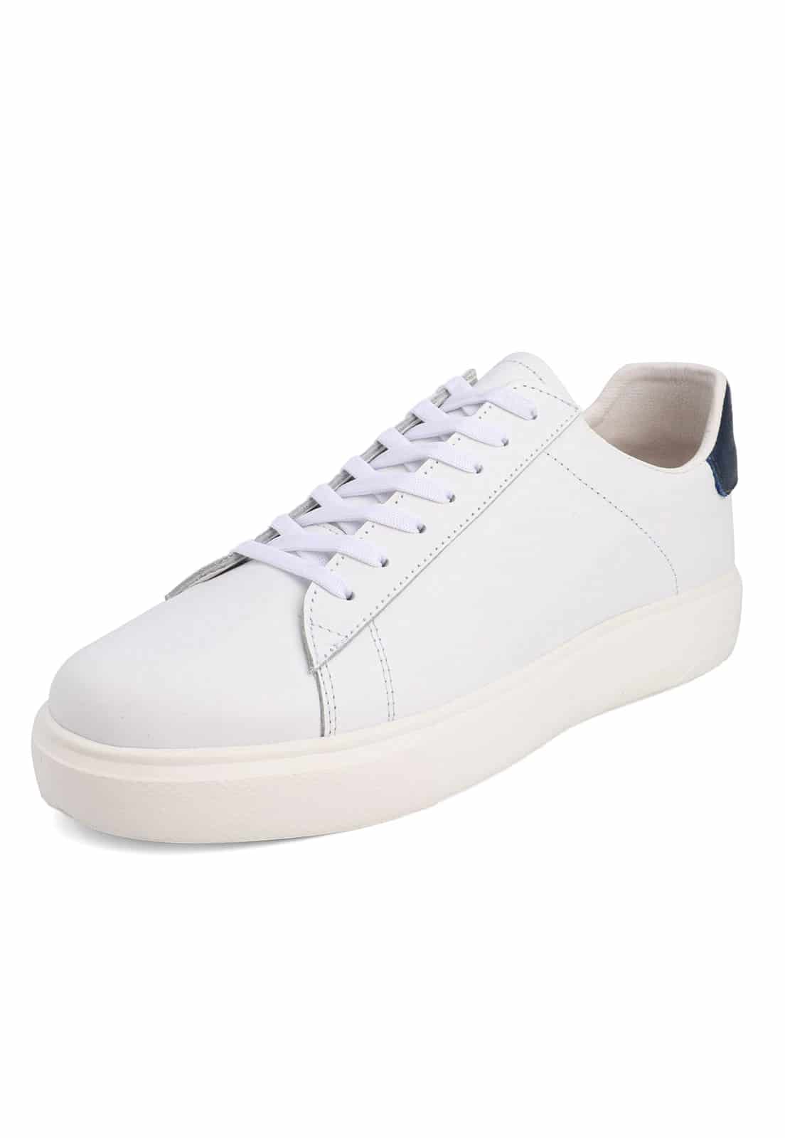 Tenis blancos suela blanca talon azul - miniatura 6