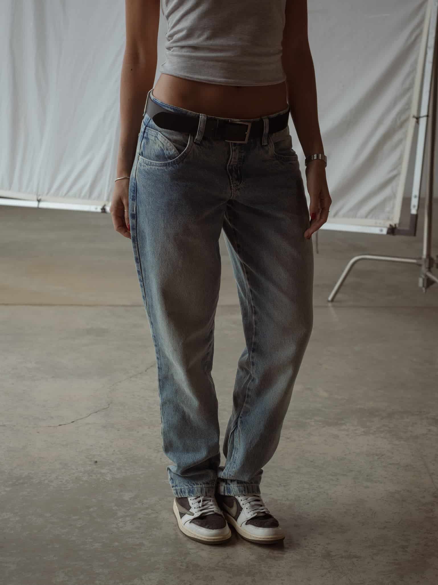 LOW STRAIGHT JEAN - MEDIUM DIRTY BLUE - miniatura 2