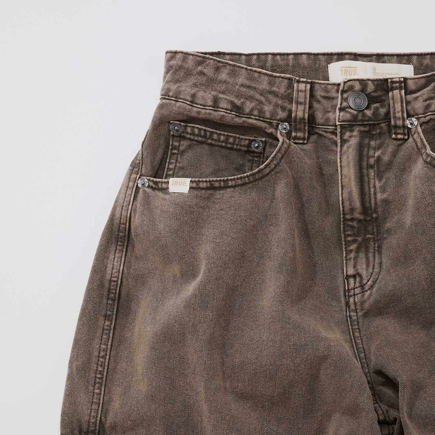 Cargo Multi-Pocket Pants - Washed Dark Brown - miniatura 3