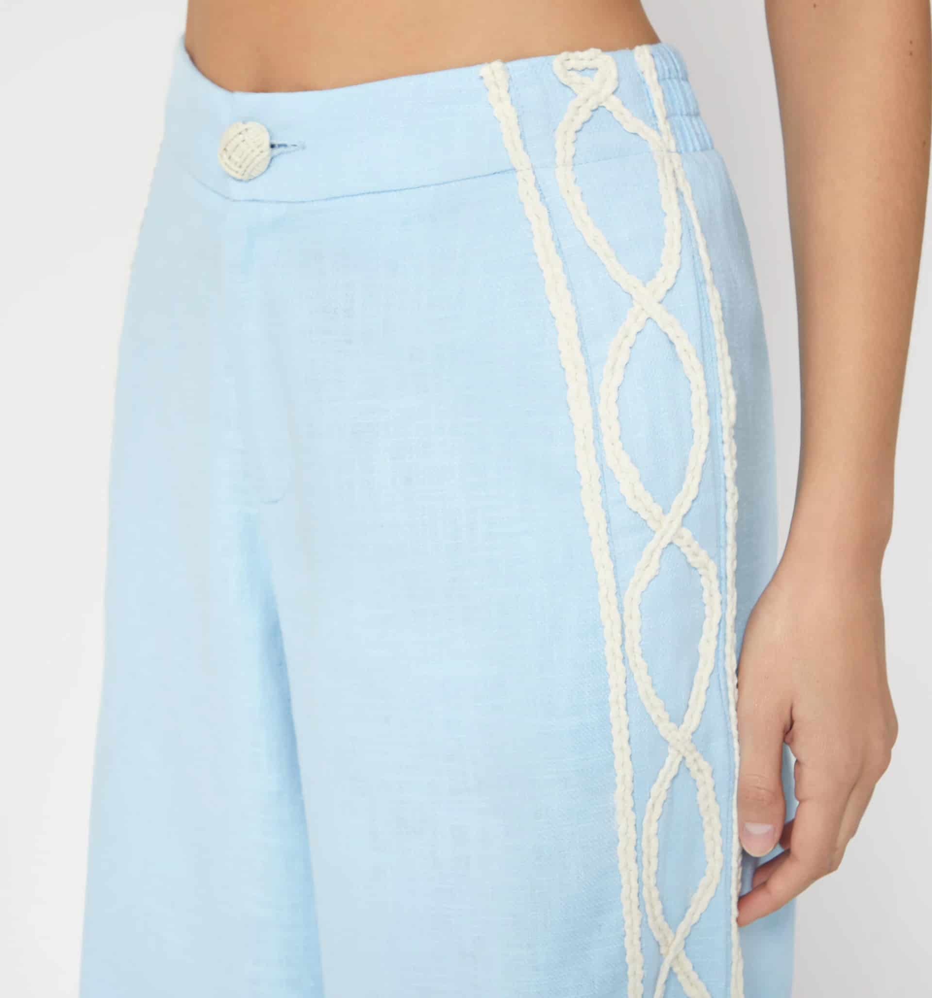 Pantalon palazo trensa en el lateral - miniatura 4