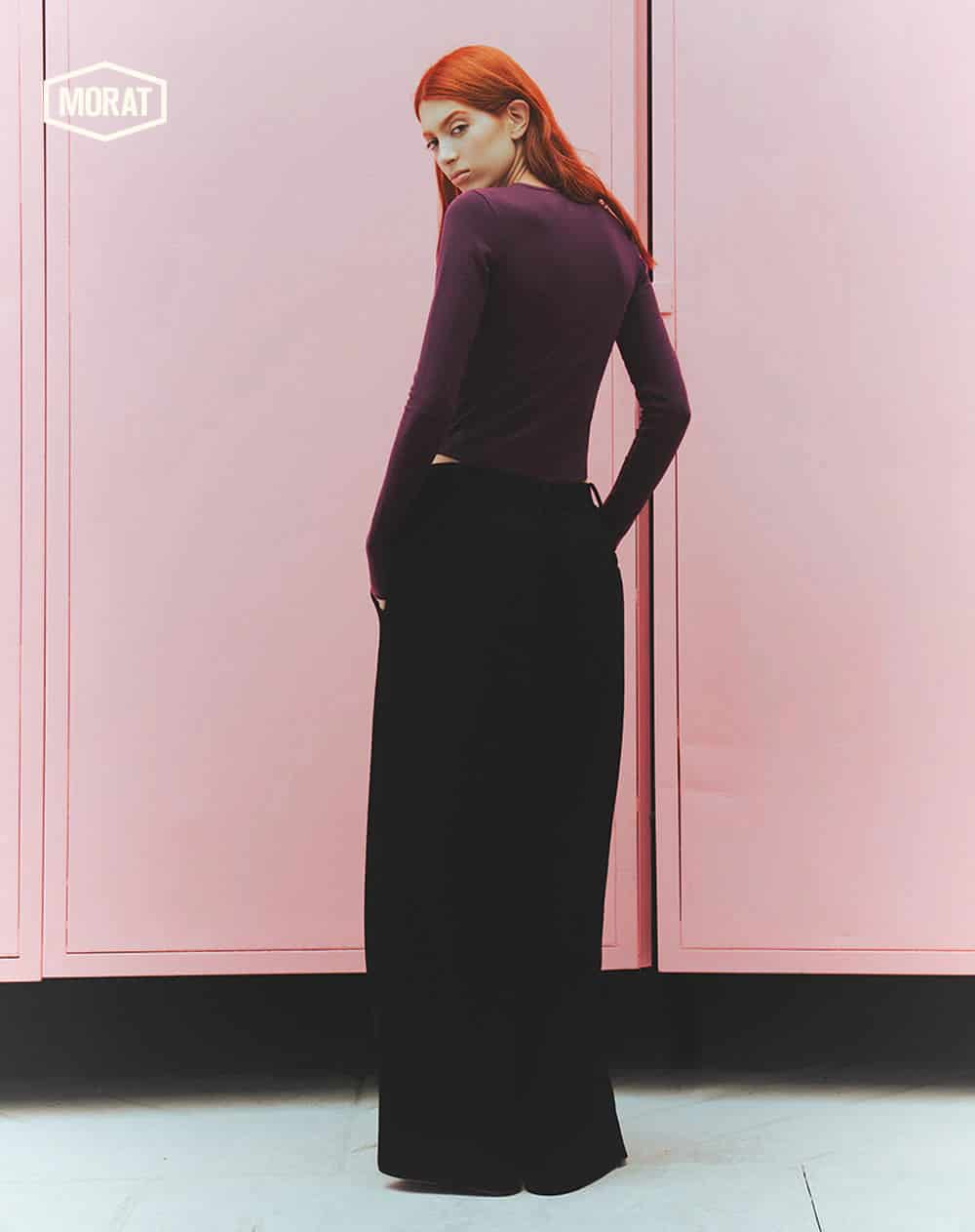 Body slim manga larga vinotinto mujer GEF | MORAT - miniatura 2