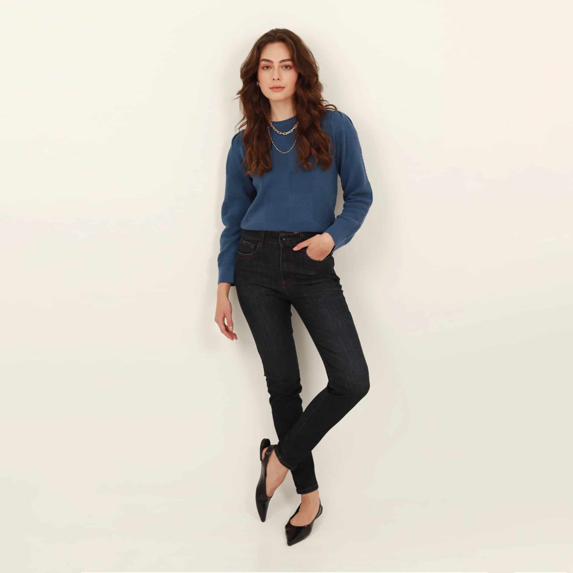 Sweater cuello redondo manga larga en jacquard - miniatura 10