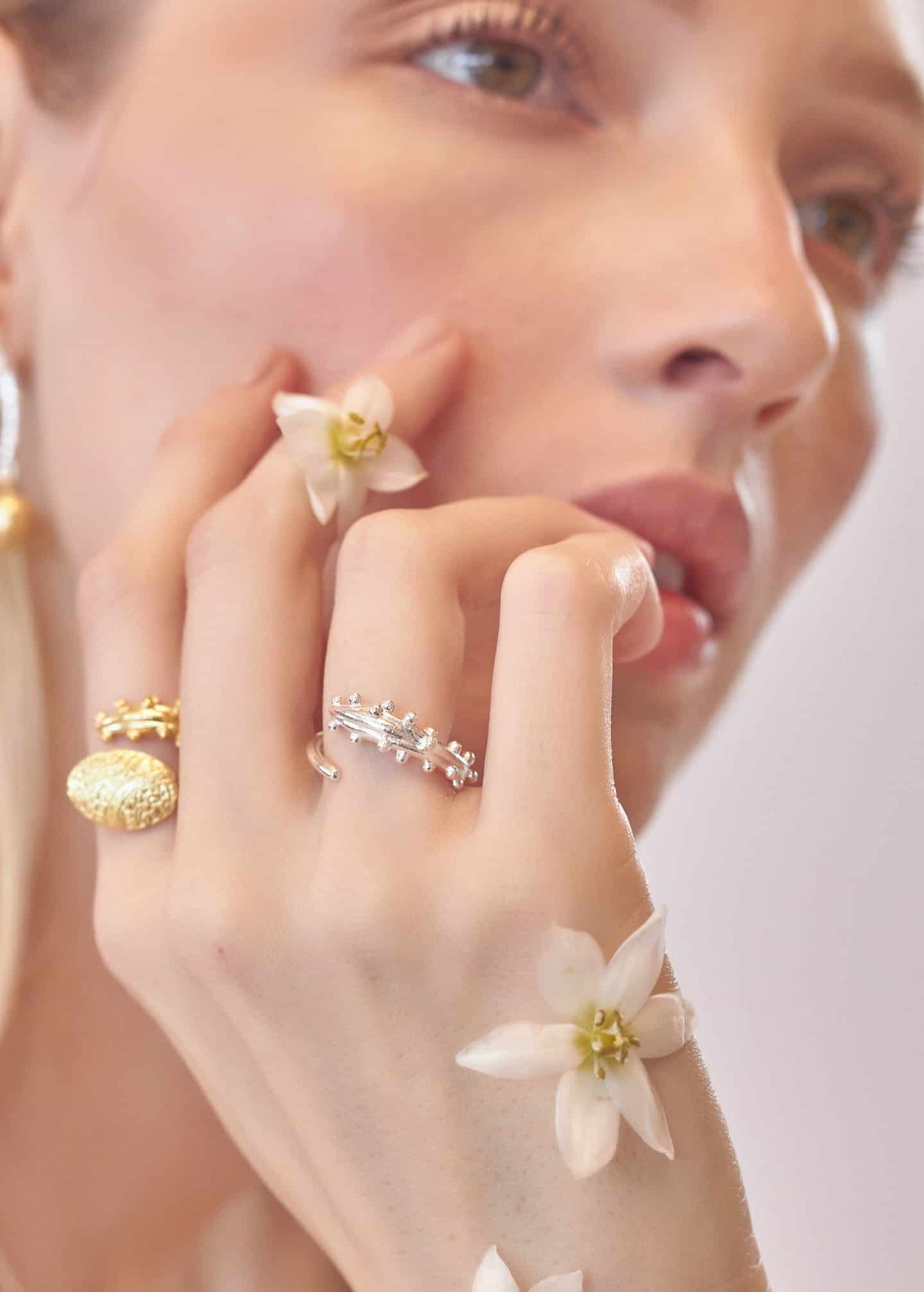 Anillo Earcuff Estambre Plata - miniatura 1