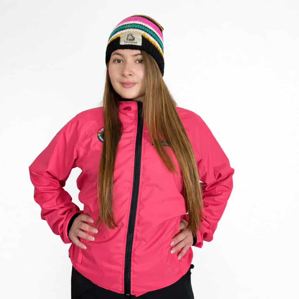 Chaqueta Impermeable Pionono Rosada Mujer - miniatura 1