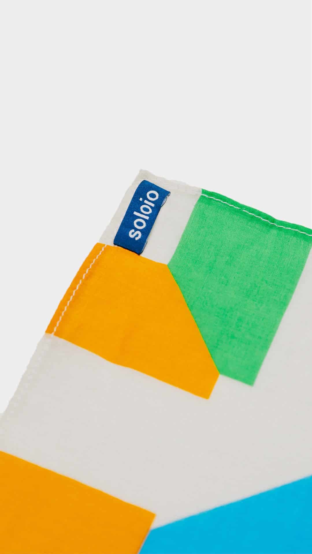 Women's cotton silk square scarf large "Cool Mom" - miniatura 5