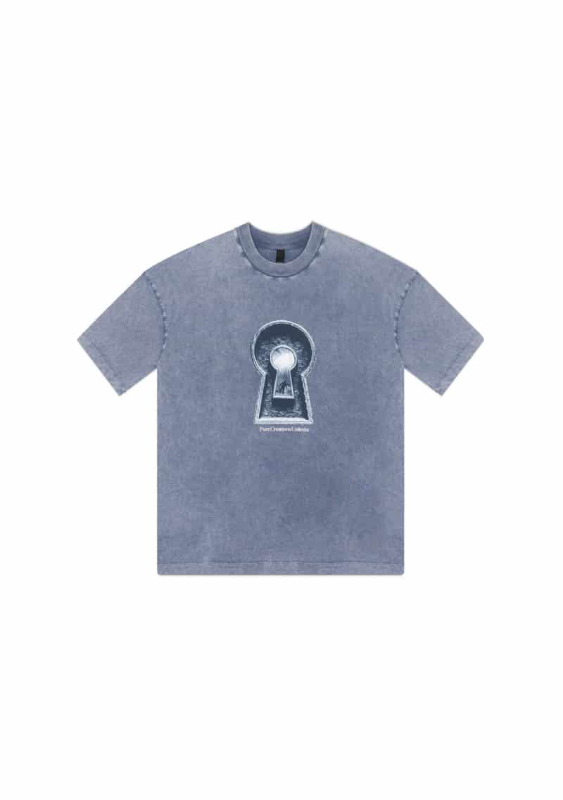 Dopamine blue keyhole t-shirt - miniatura 1