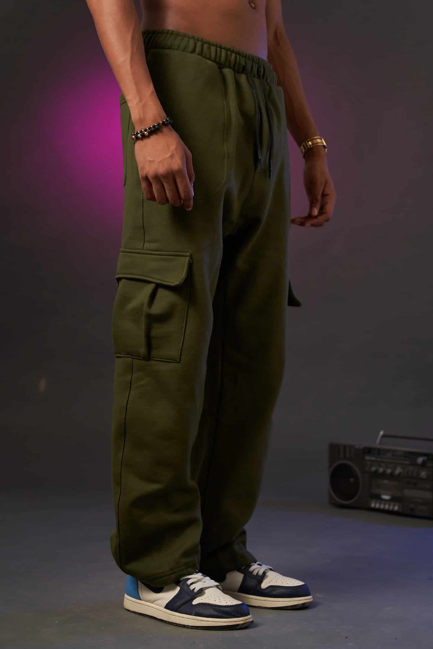 Sweet pant Cargo Verde militar 80’s 400 gramos - miniatura 2