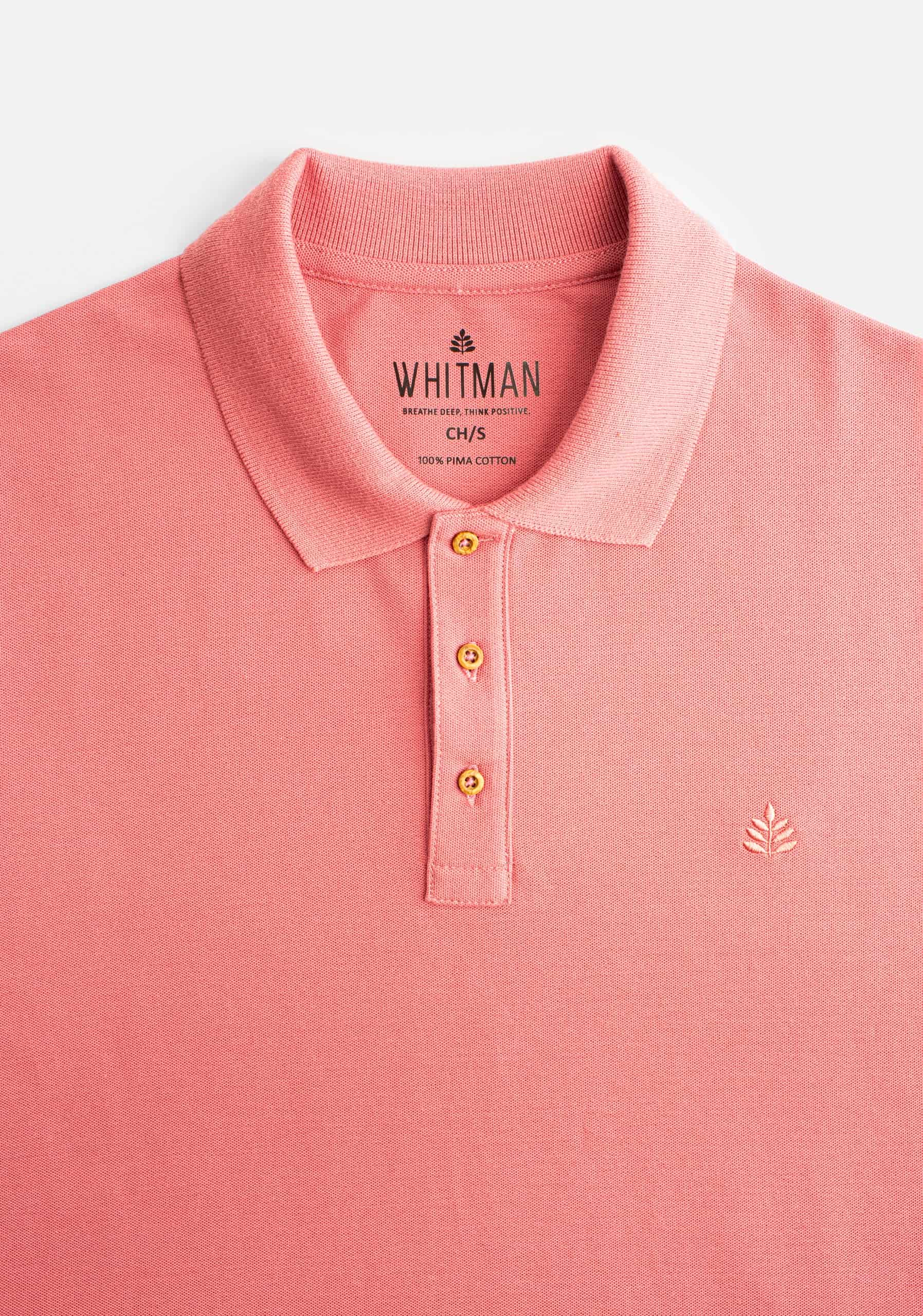 Camiseta Polo H Unicolor L-Atn Palo de Rosa - miniatura 2