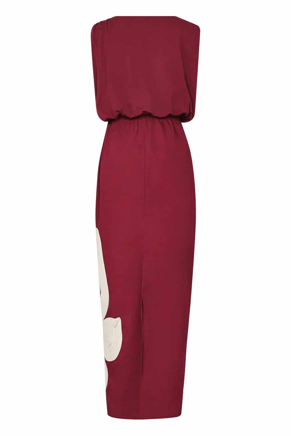 Vestido monte abbey Vinotinto - miniatura 4