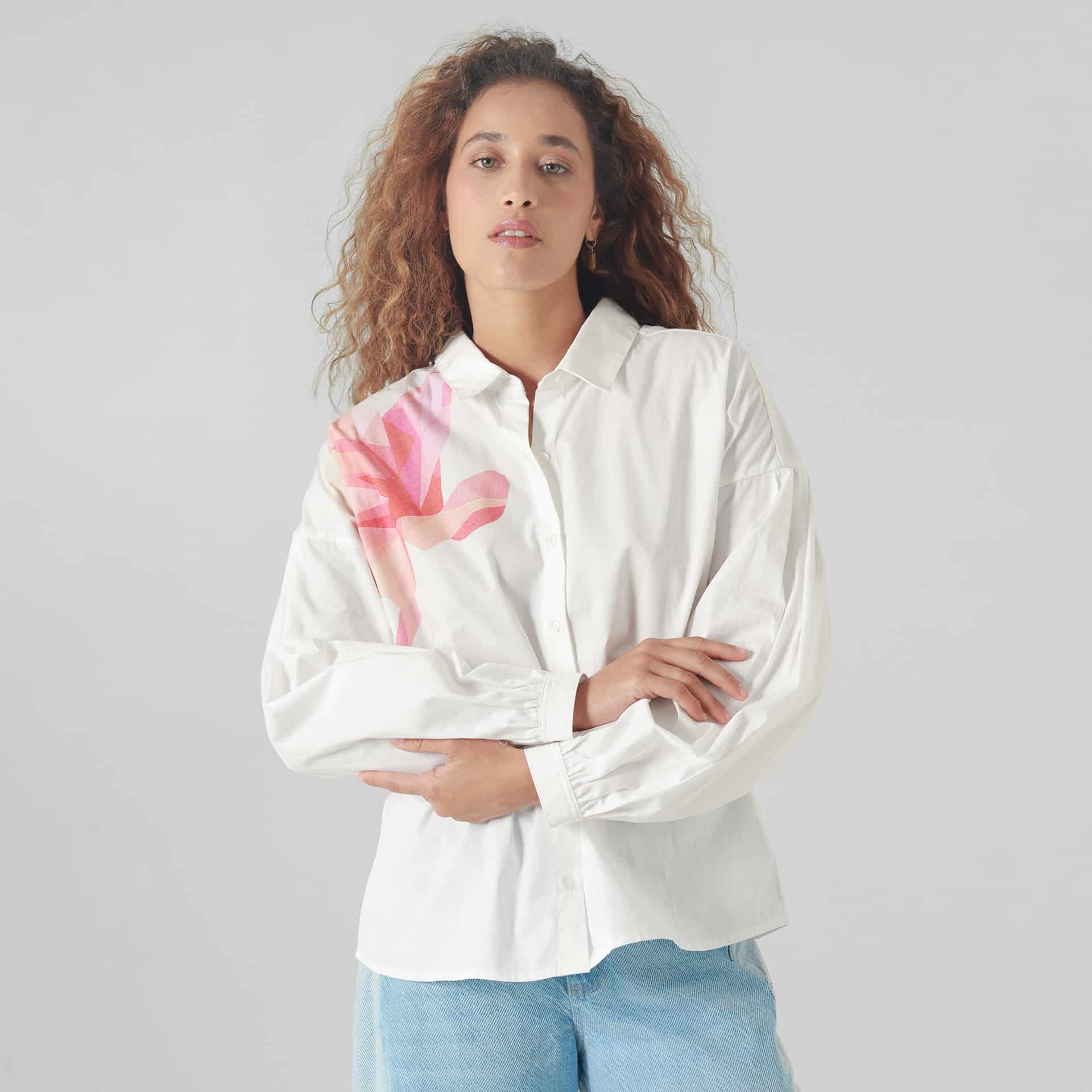 Camisa Cuello Camisero Manga Larga - miniatura 2