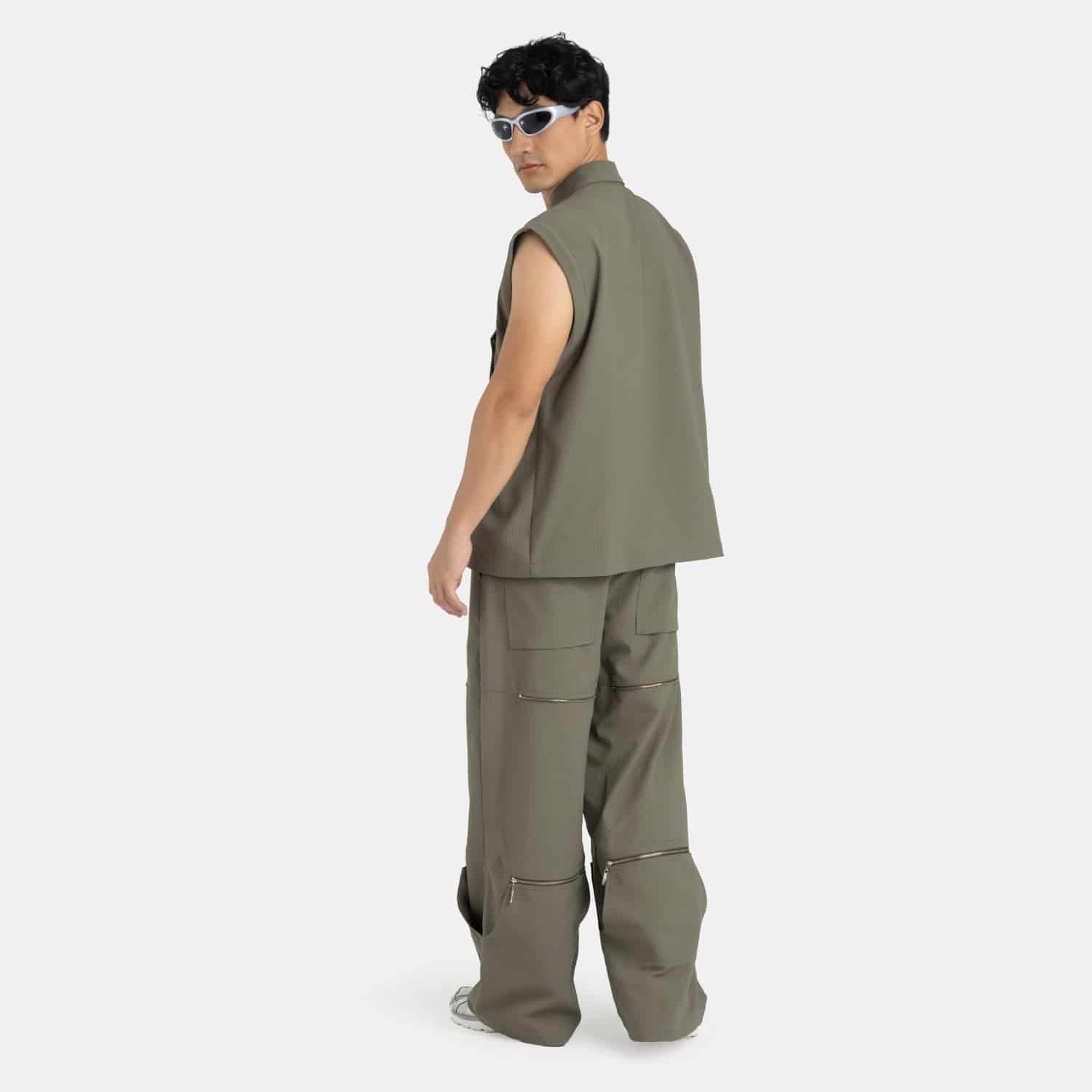Convertible Utility Jacket Military Green - miniatura 17