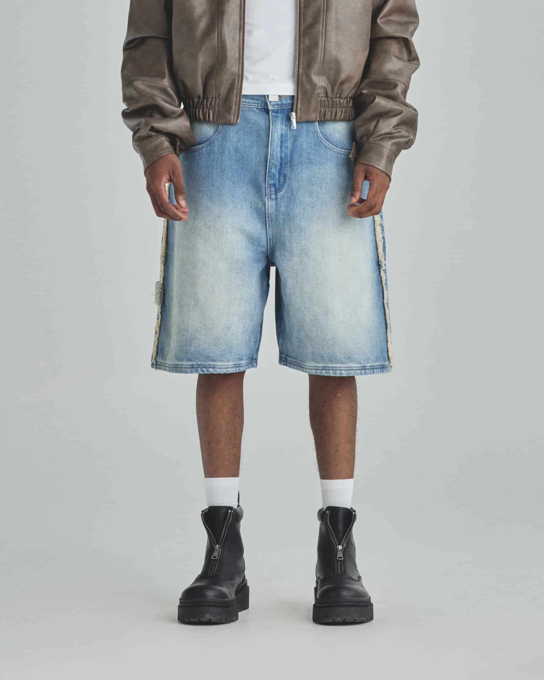 Spring Frayed Jorts Blue - miniatura 2