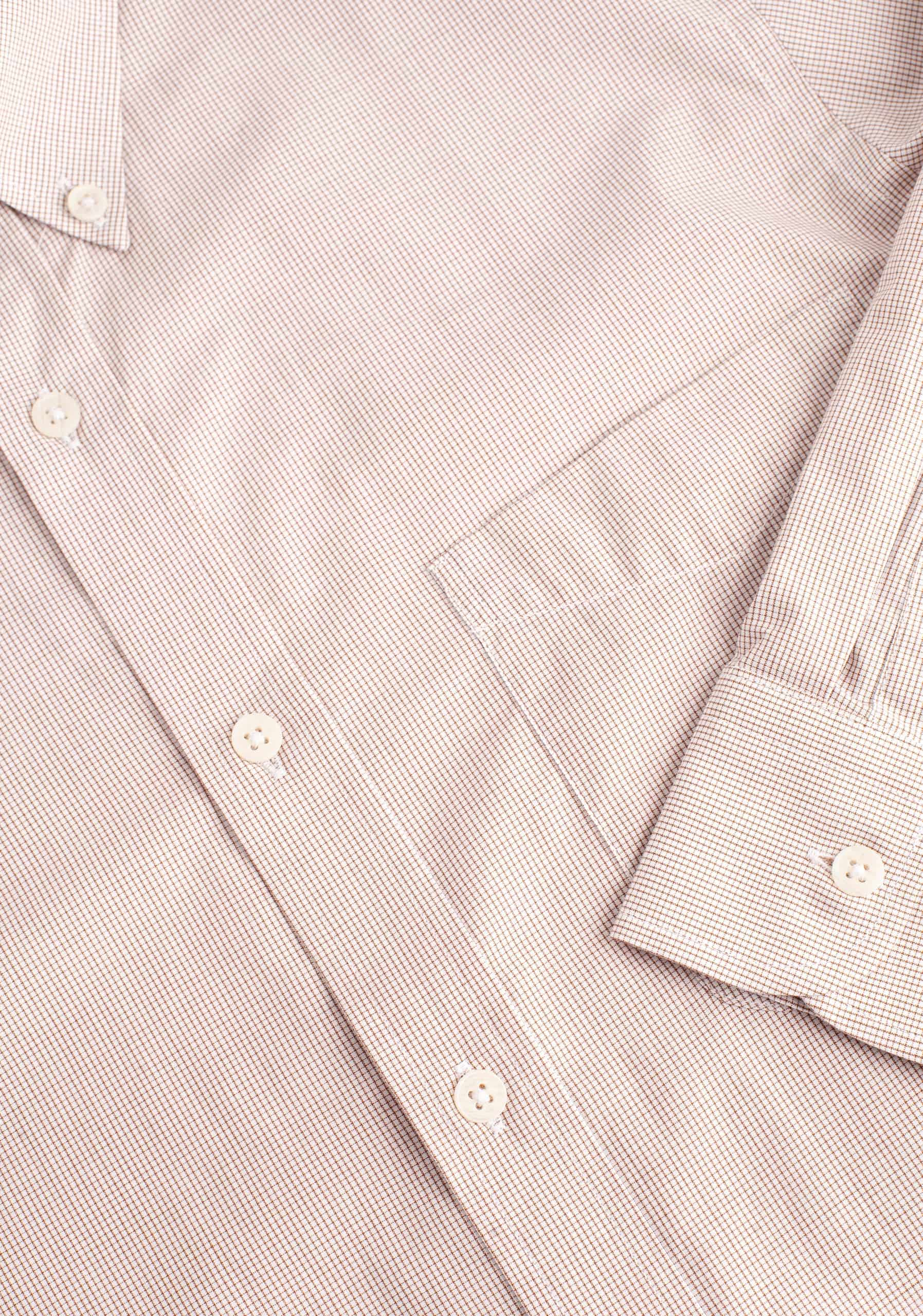 Camisa H CBD Cuadros Peq. Café Claro - miniatura 3