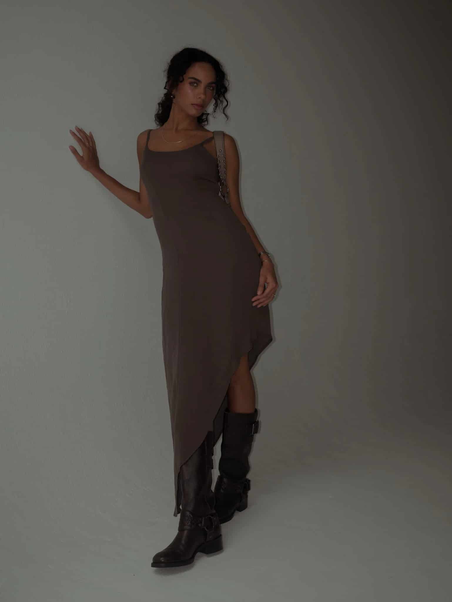 THE MINIMAL DRESS - ESPRESSO - miniatura 3