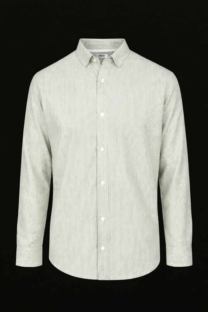 Camisa mini rayas verdes - miniatura 2