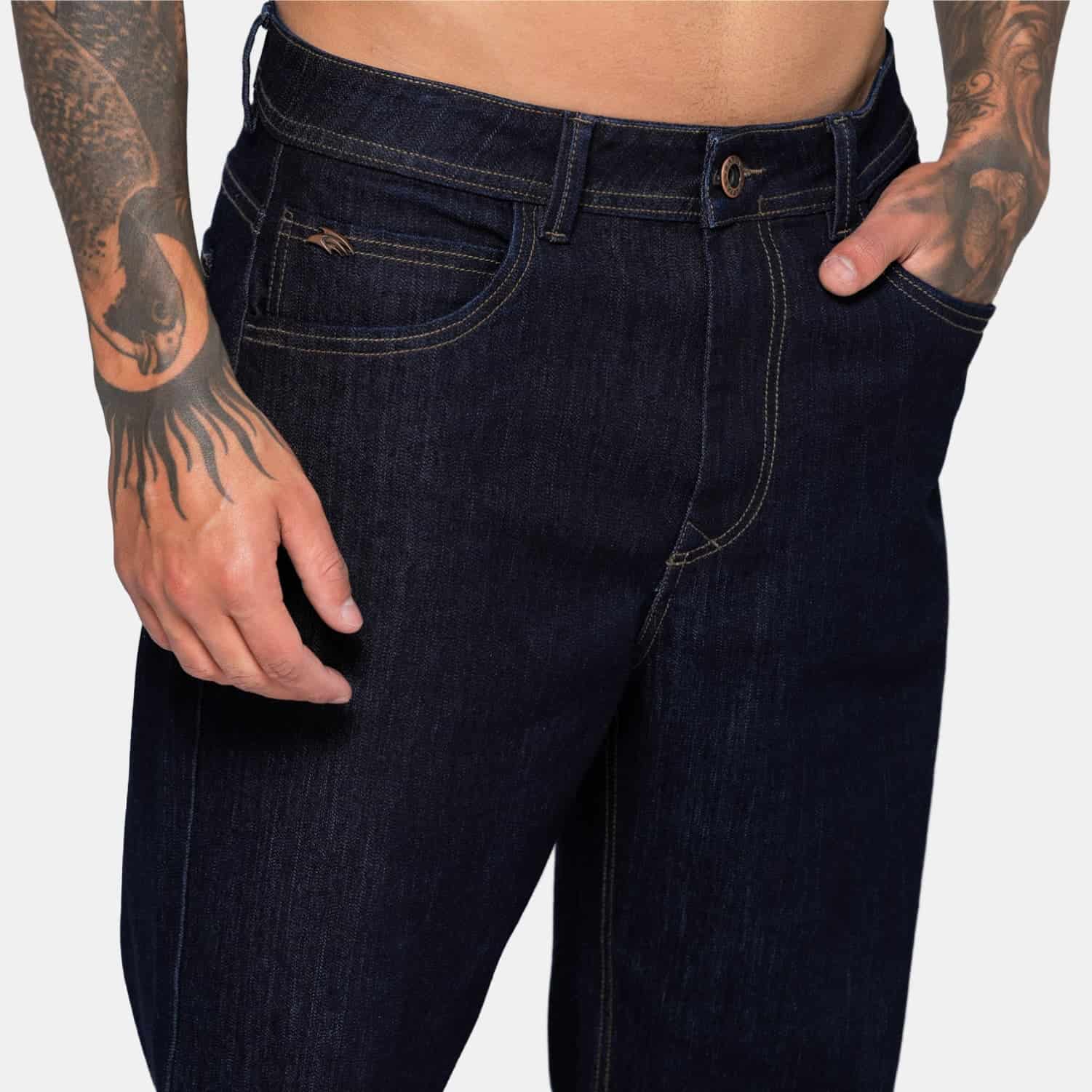 Straight Fit Indigo Signal Dark Blue - miniatura 5