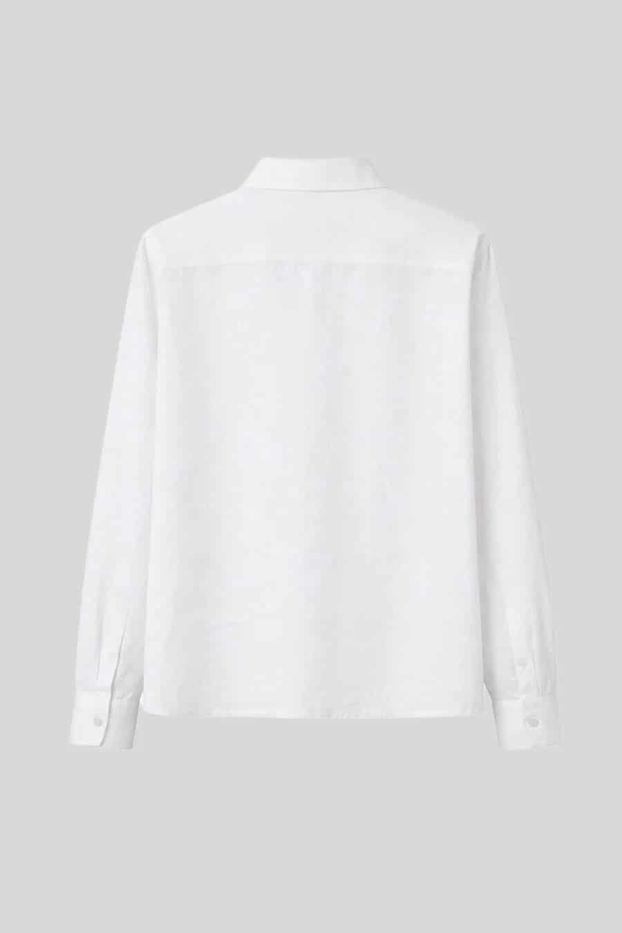 Women's shirt linen assisi white - miniatura 4
