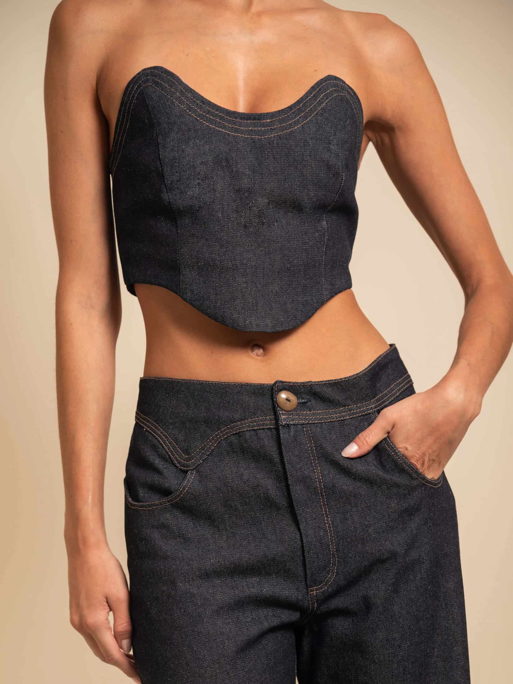 MICAH TOP DARK BLUE - miniatura 1