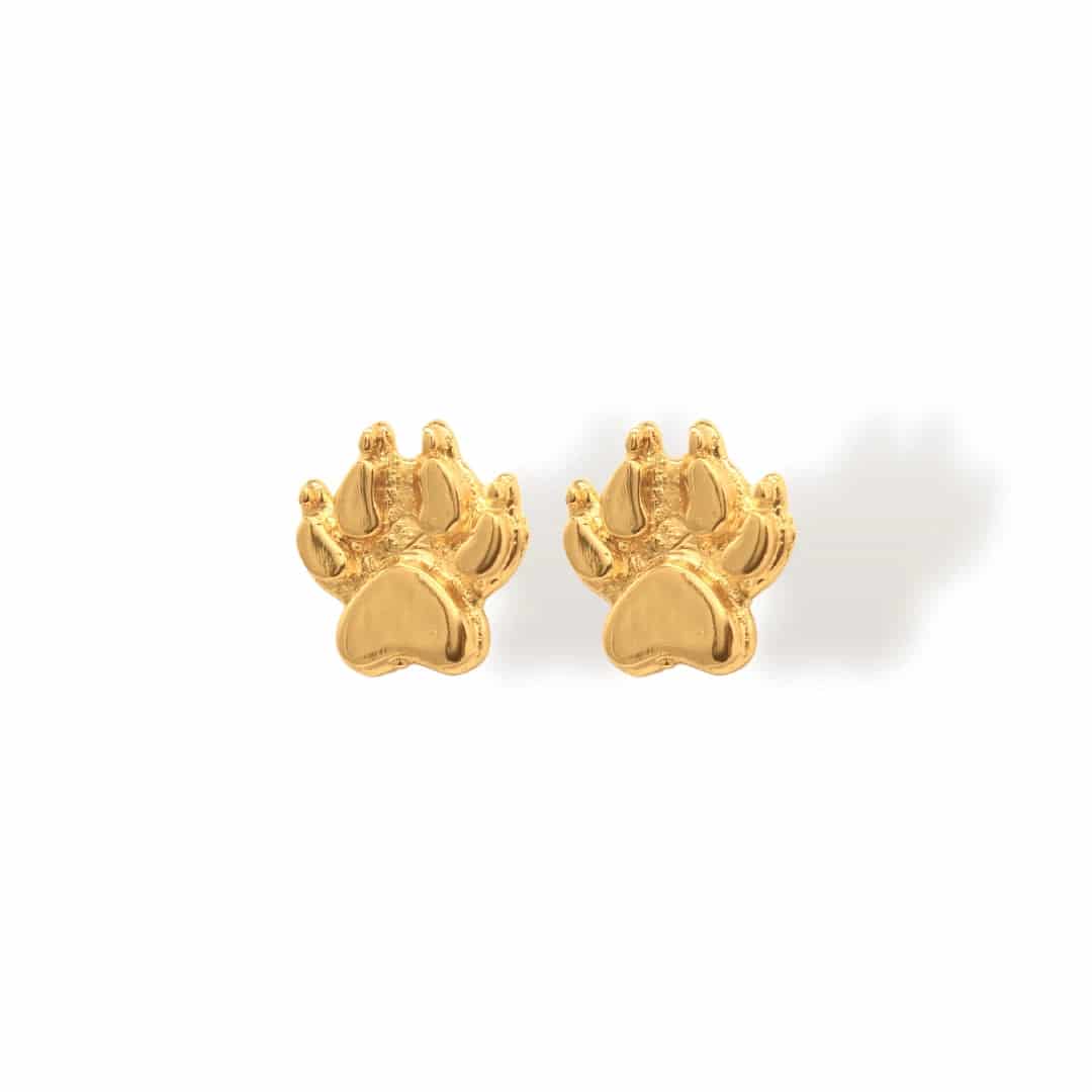 Aretes de huella de gato - miniatura 1