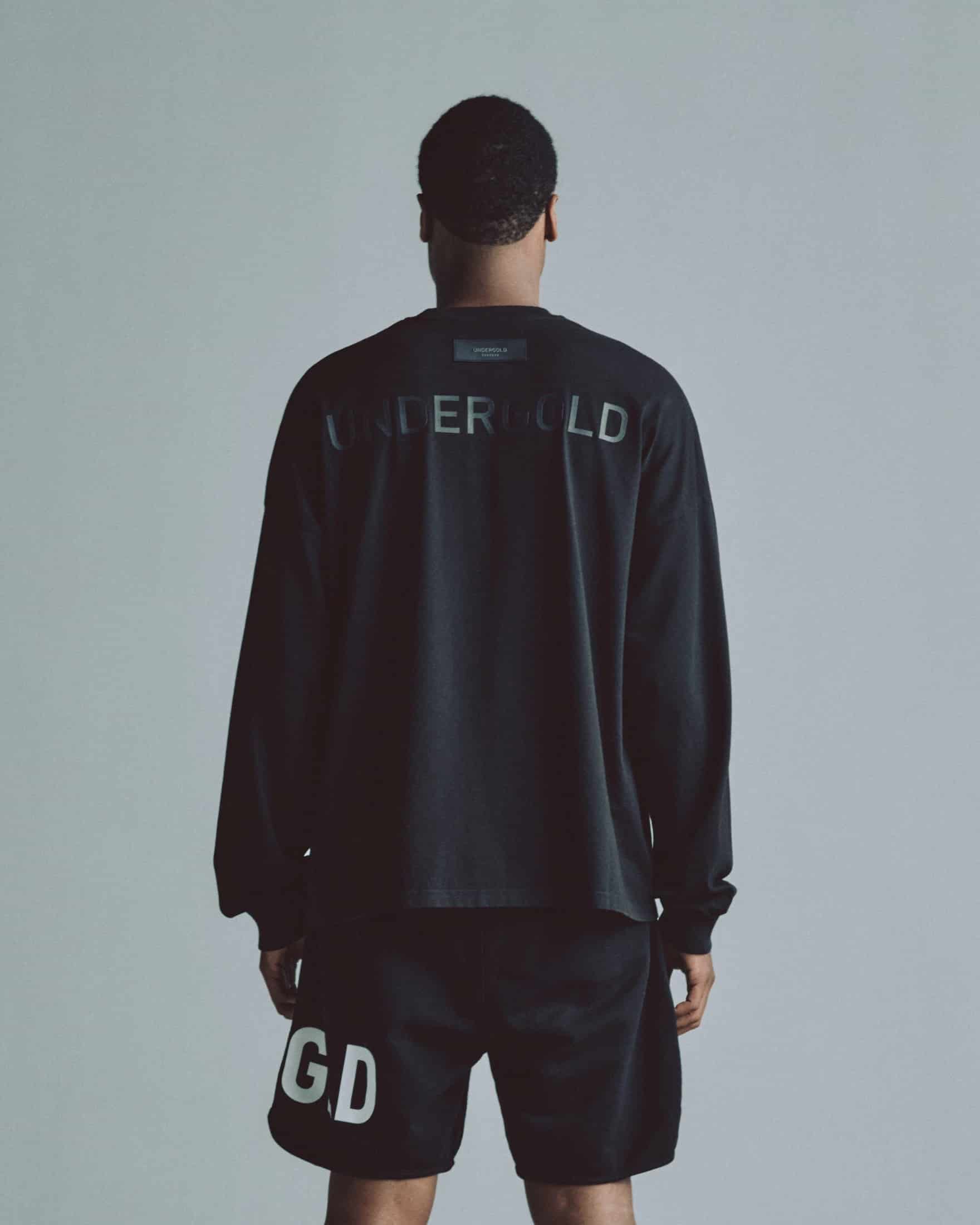 Line Logo Long Sleeve Boxy Fit Tshirt Black - miniatura 7