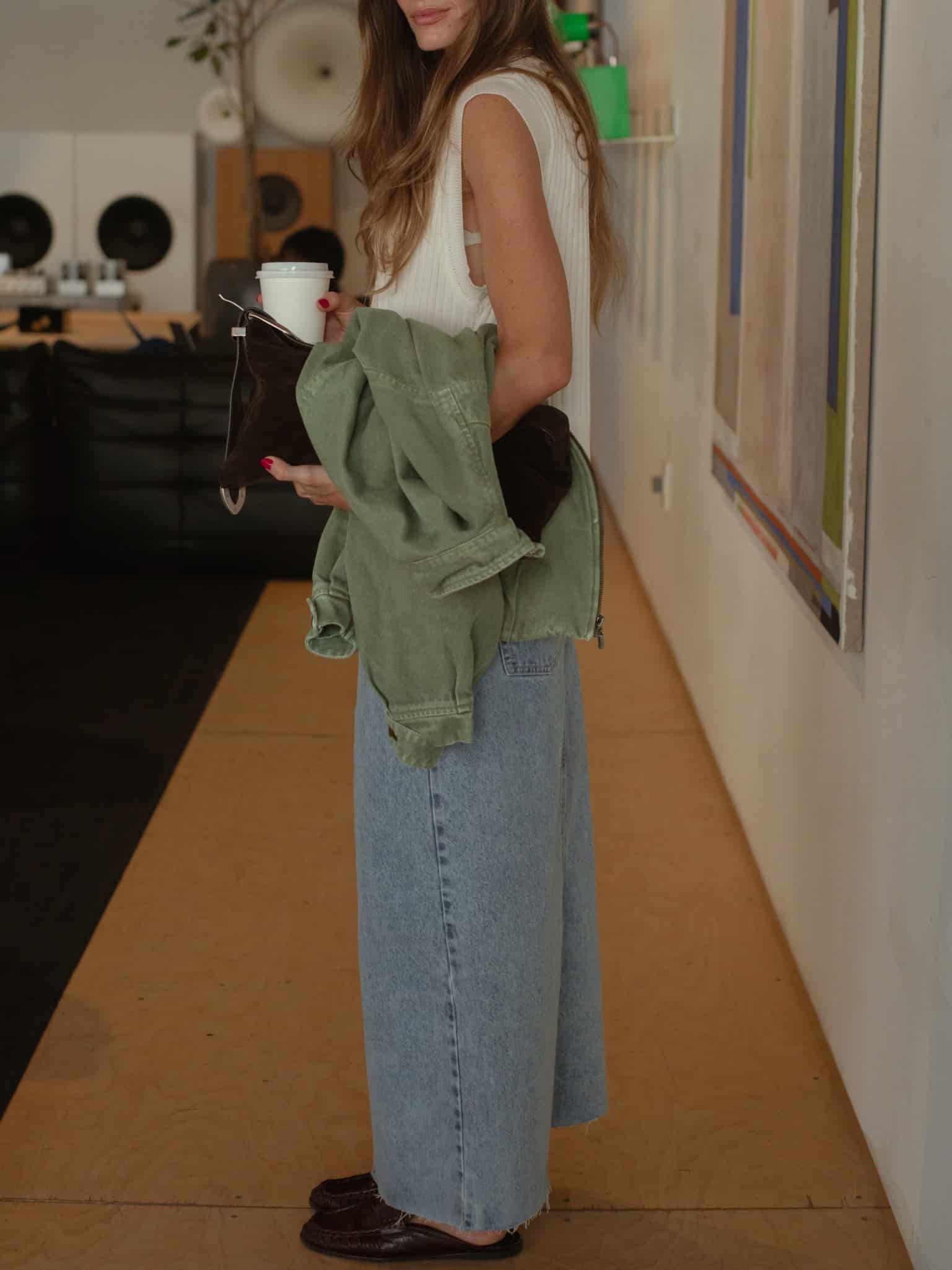 LONG DENIM SKIRT - MEDIUM LIGHT BLUE - miniatura 5