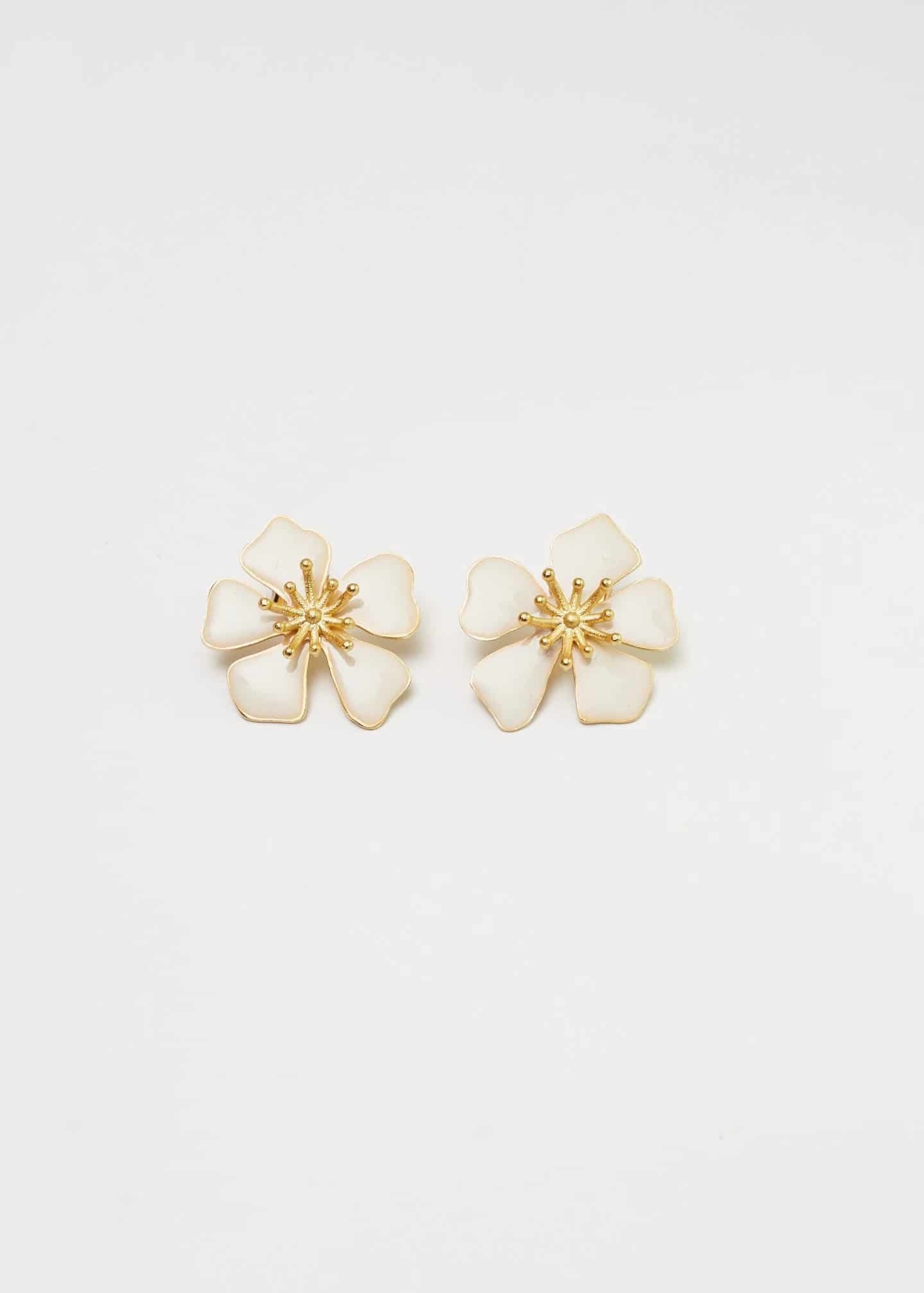 Aretes Aurora Midi blanco - miniatura 6