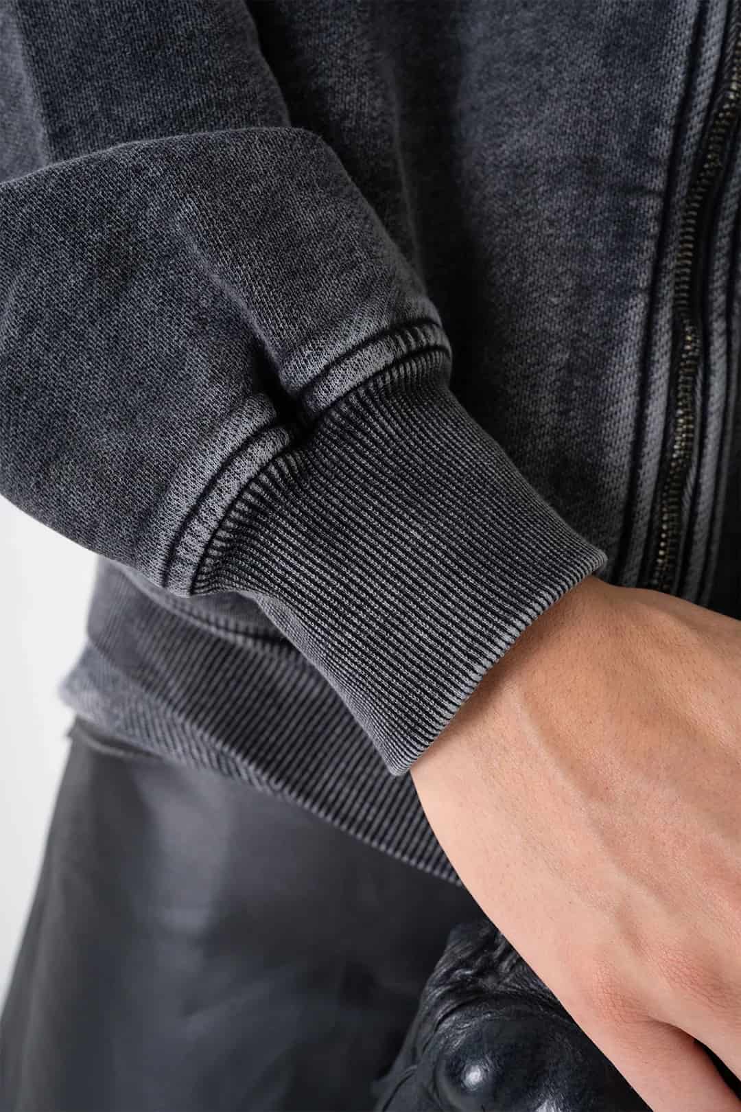 VENENO BUZO ZIPPER LEATHER COW - miniatura 9