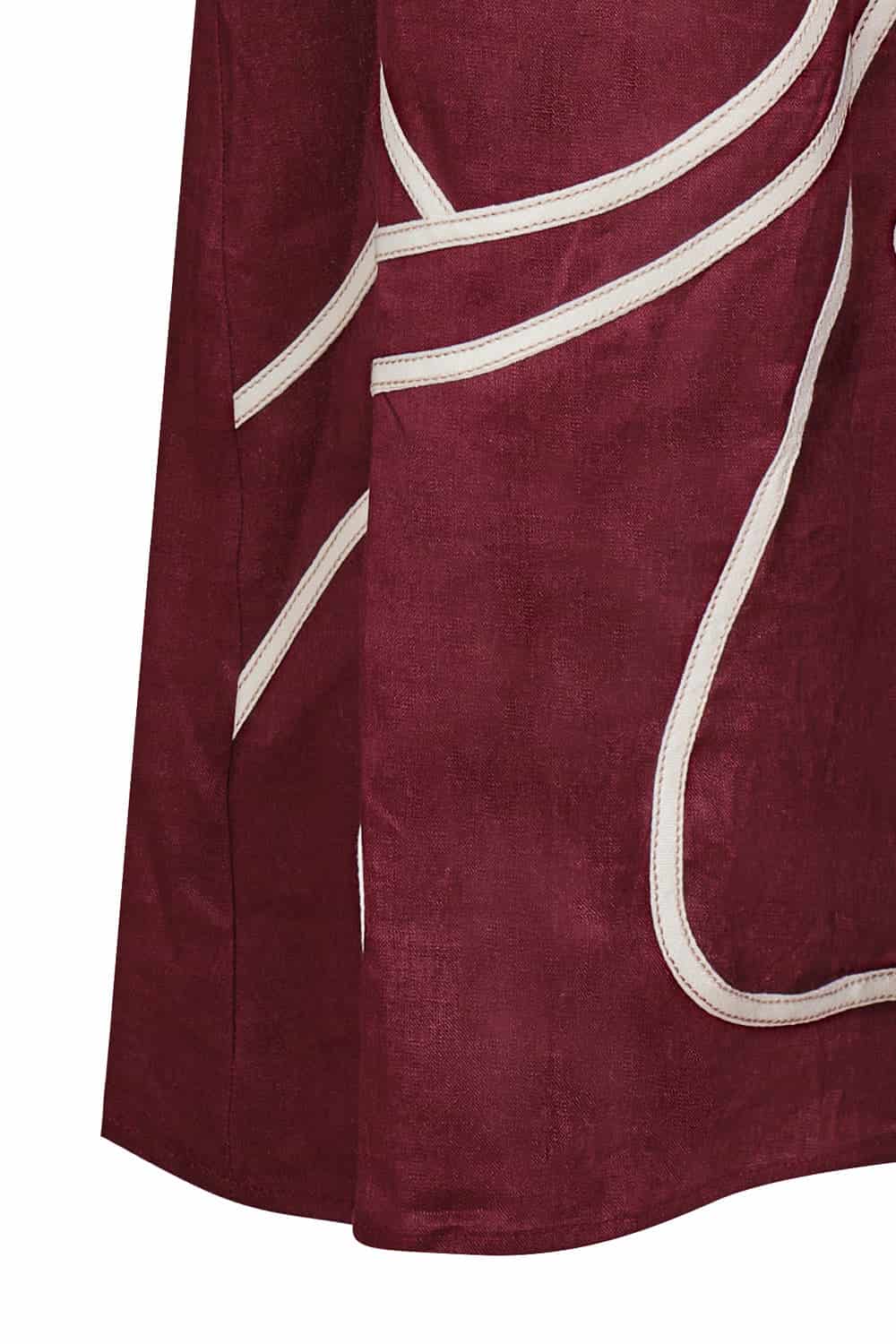 Falda santorini vinotinto - miniatura 4