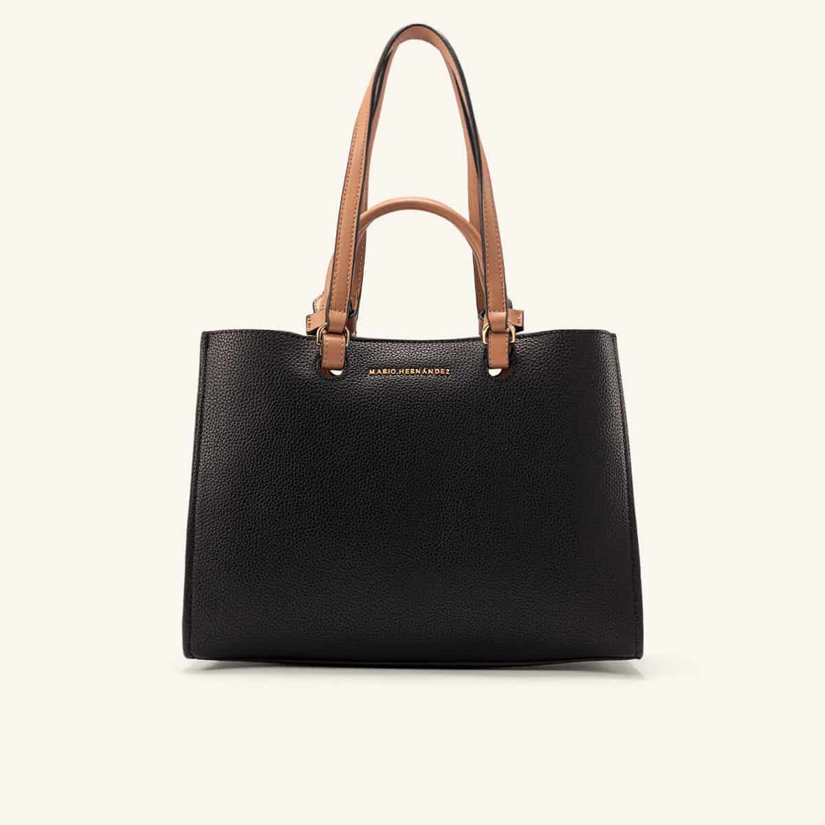 Bolso De Mano Tala Negro Terracota - miniatura 1