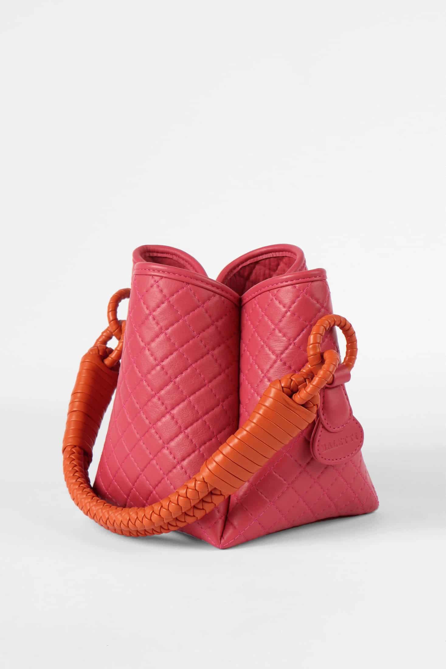 Tulip Mini Bucket Bag, Pink & Orange. - miniatura 2