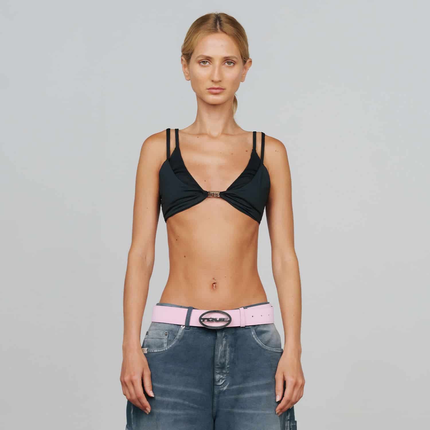 Race Double Strap Top - Black - miniatura 2