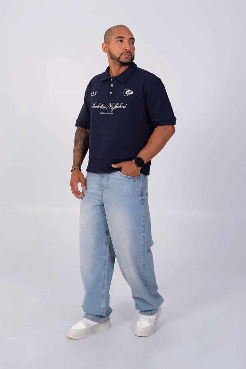 Polo boxy fit manhattan - miniatura 4