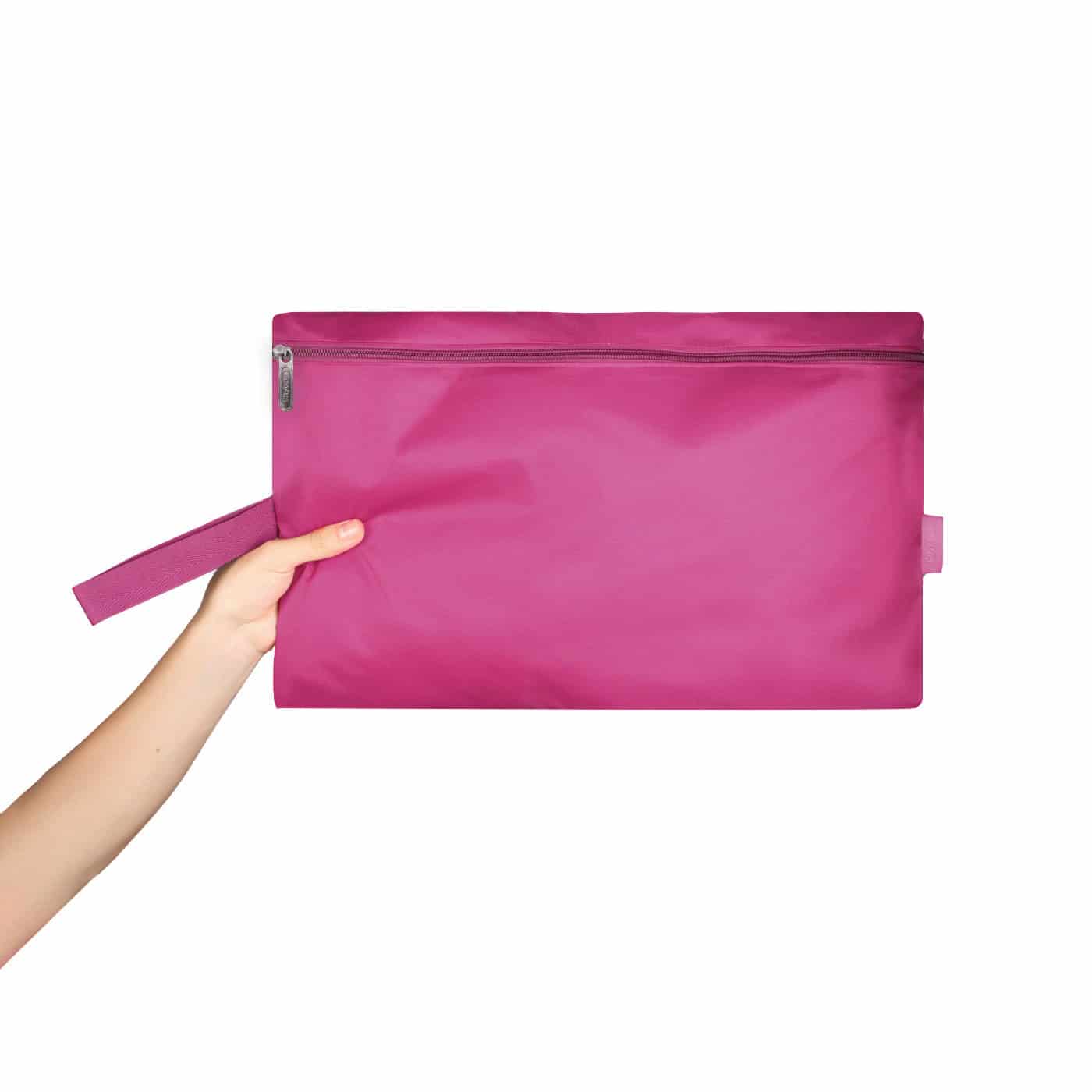Morral Viajero Plegable Puffer Fucsia - miniatura 2