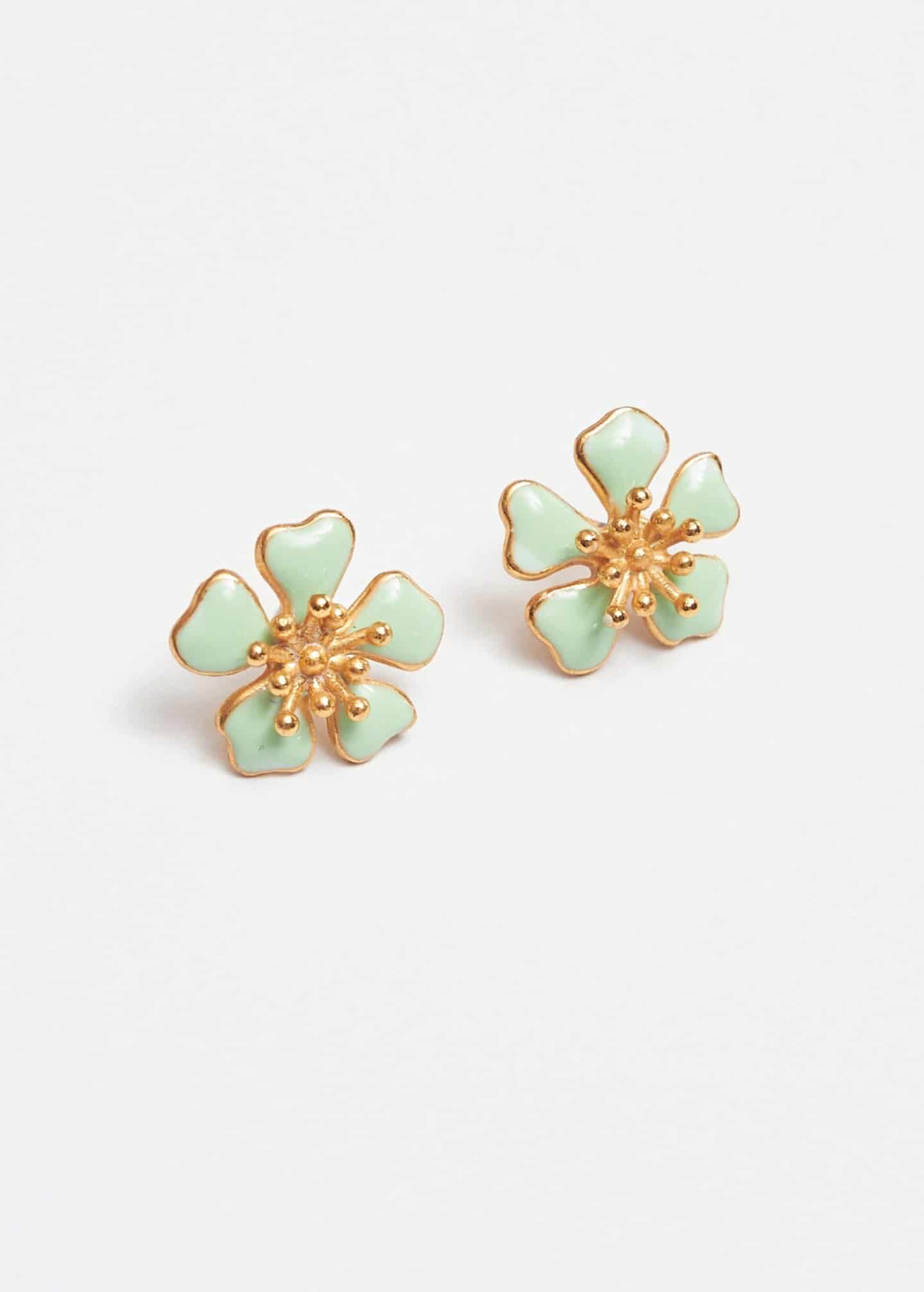 Aretes Aurora mini verde - miniatura 2