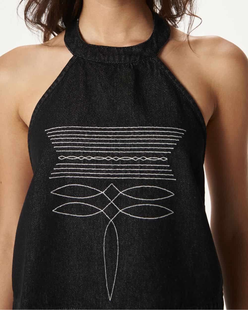 BRONC TOP BLACK - miniatura 7