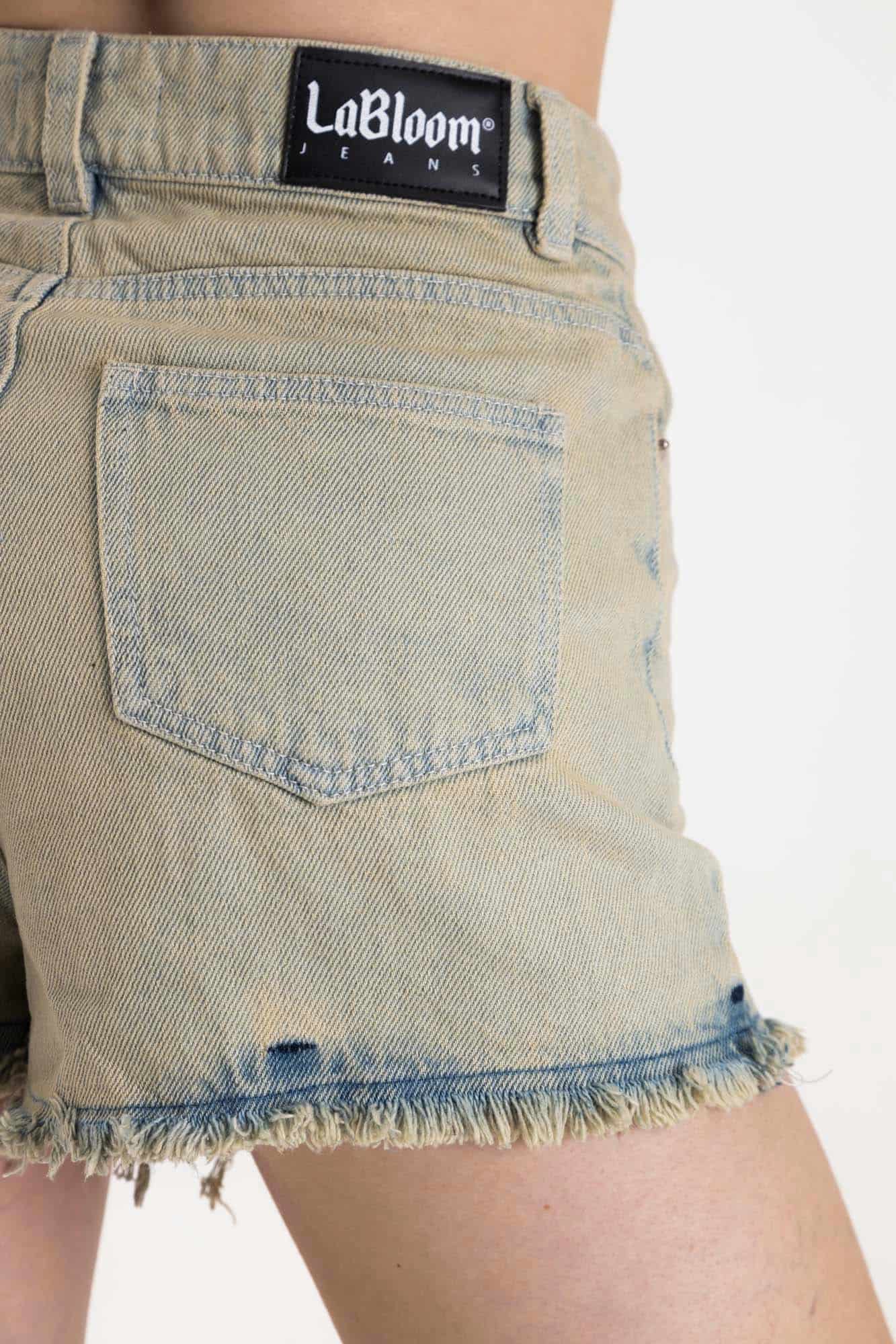 BLACK ACID DENIM SHORT - miniatura 17