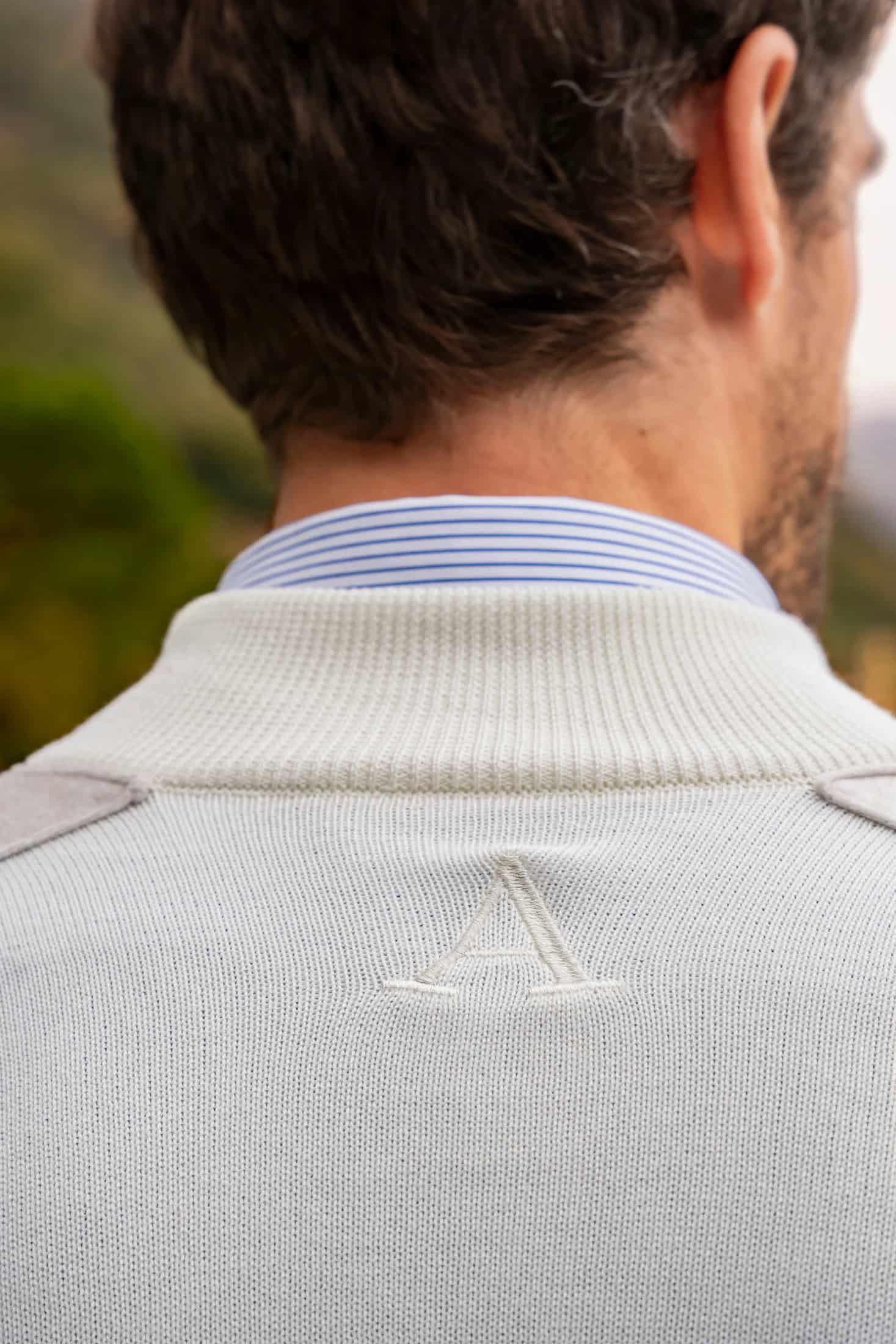 Suéter Halfzip Piamonte Hombre Hueso - miniatura 4