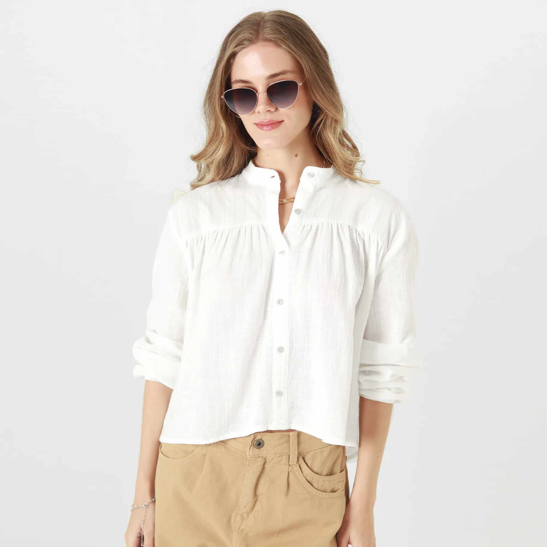 Blusa Cuello Neru Manga Larga - miniatura 1