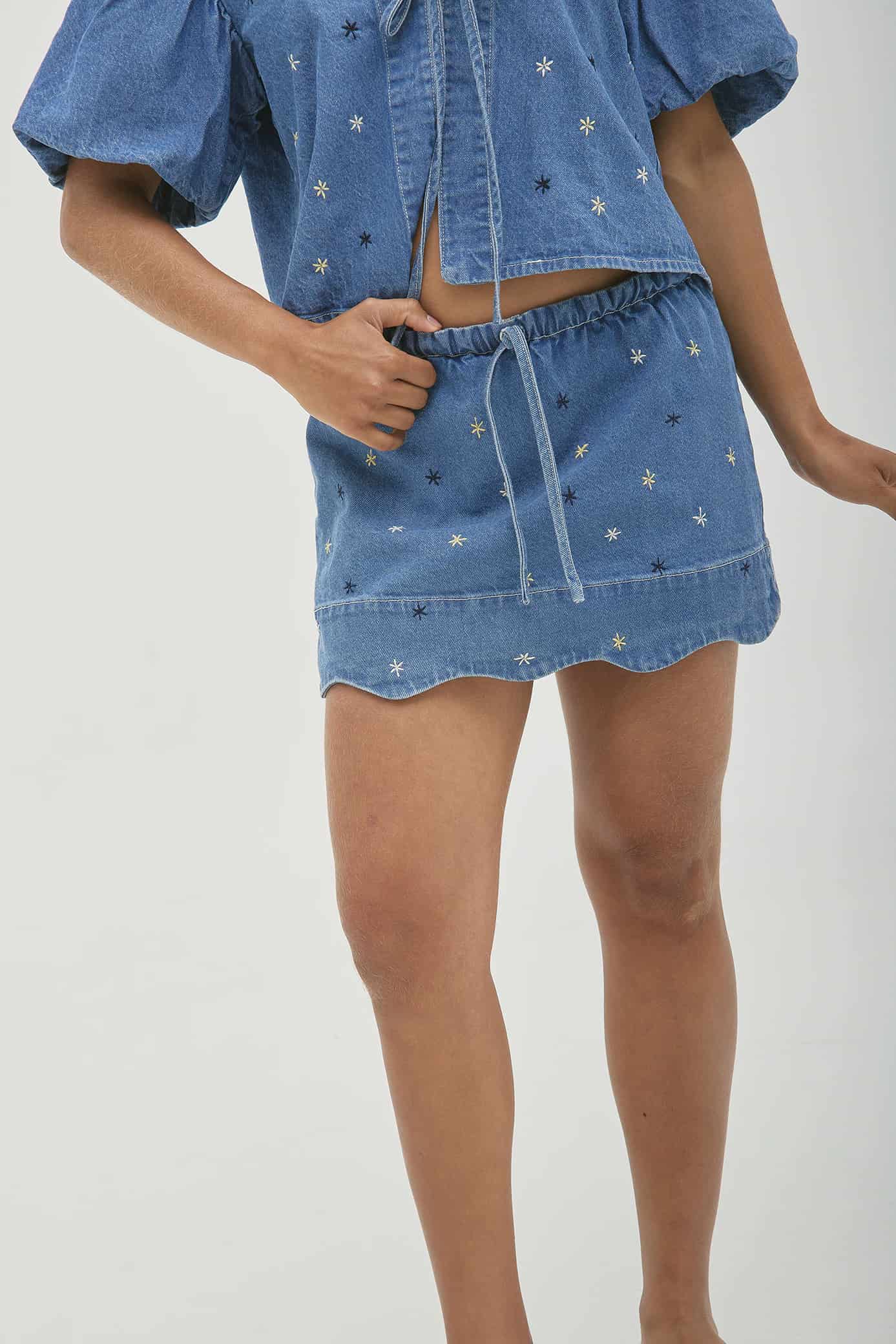 Falda Short Marea Denim - miniatura 2