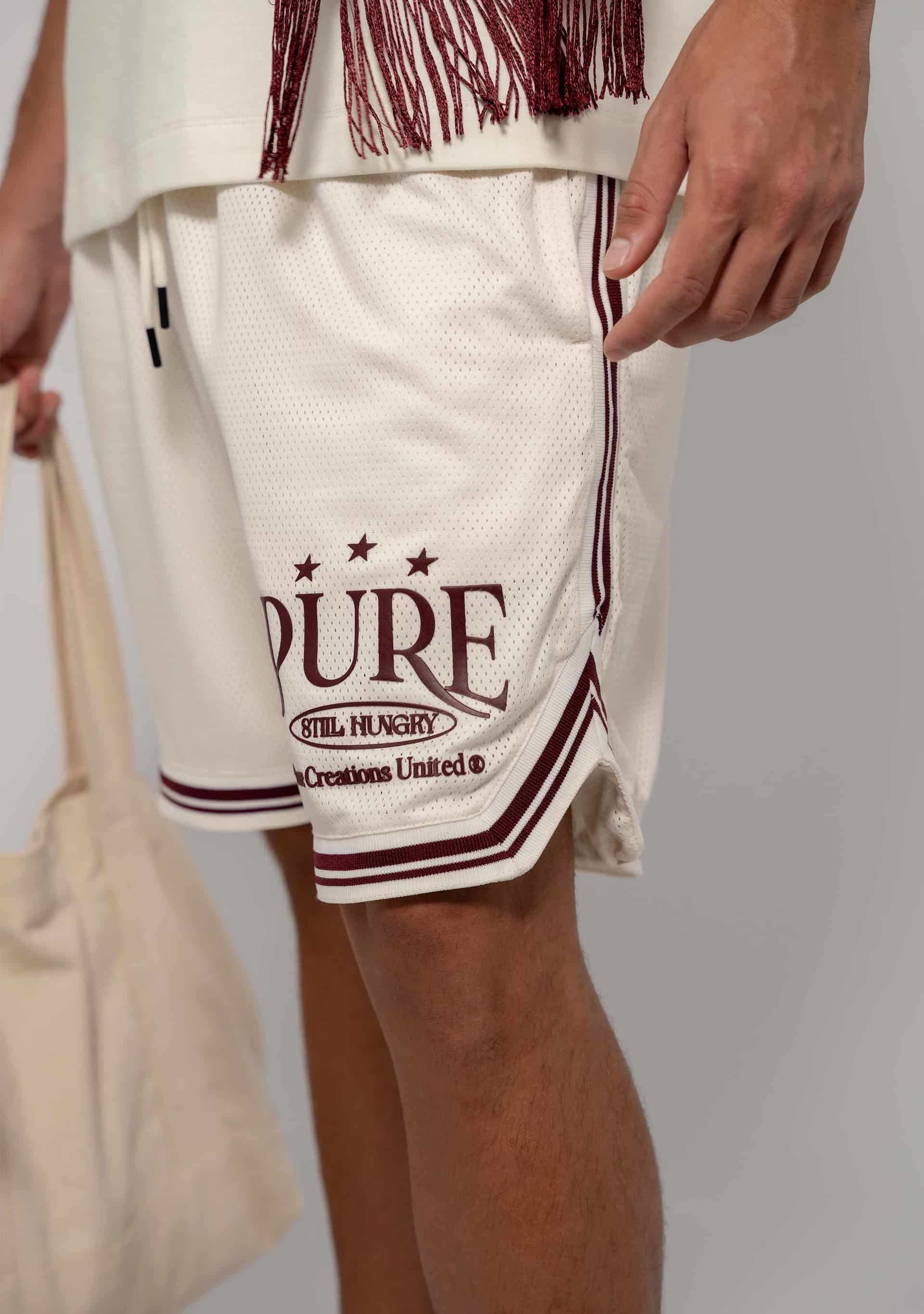 Still Hungry Burgundy Knitted Shorts - miniatura 3