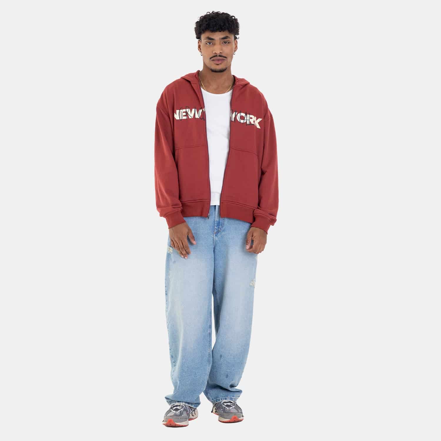 Zip Hoodie Regular Fit Red - miniatura 2