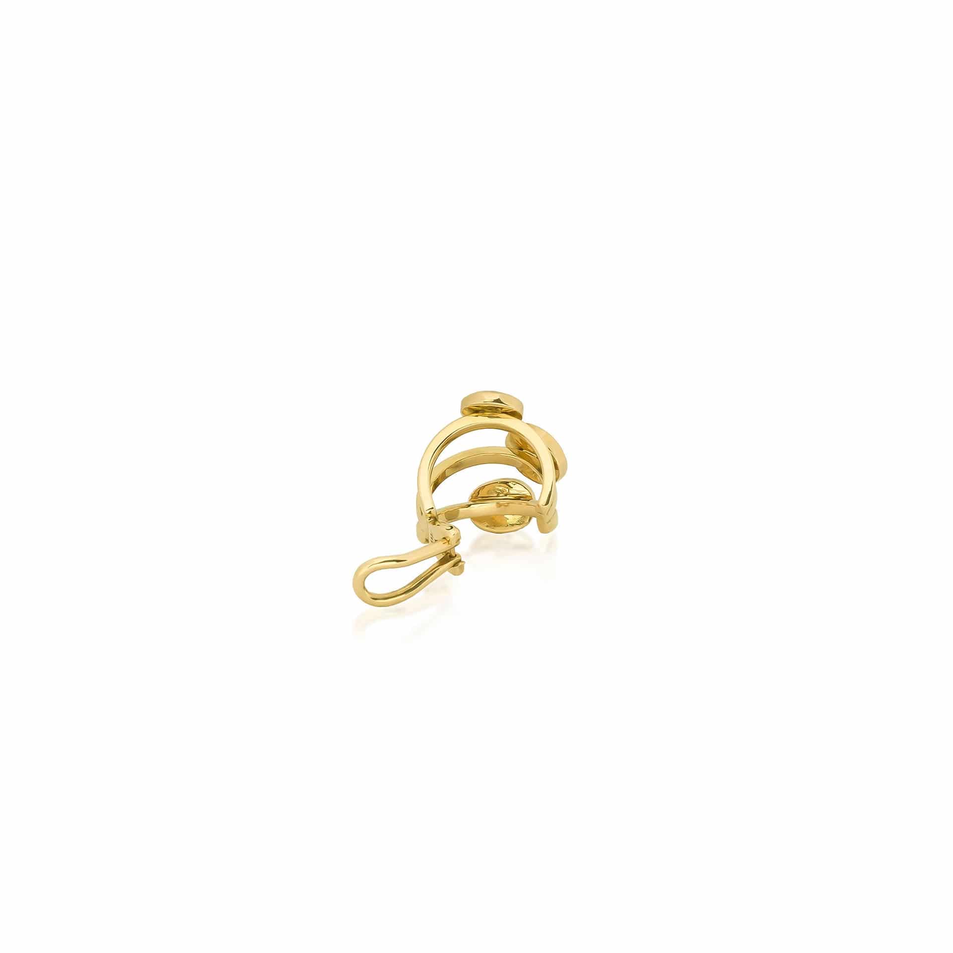 Ear cuff 3 piedras - Cabuchones - miniatura 3