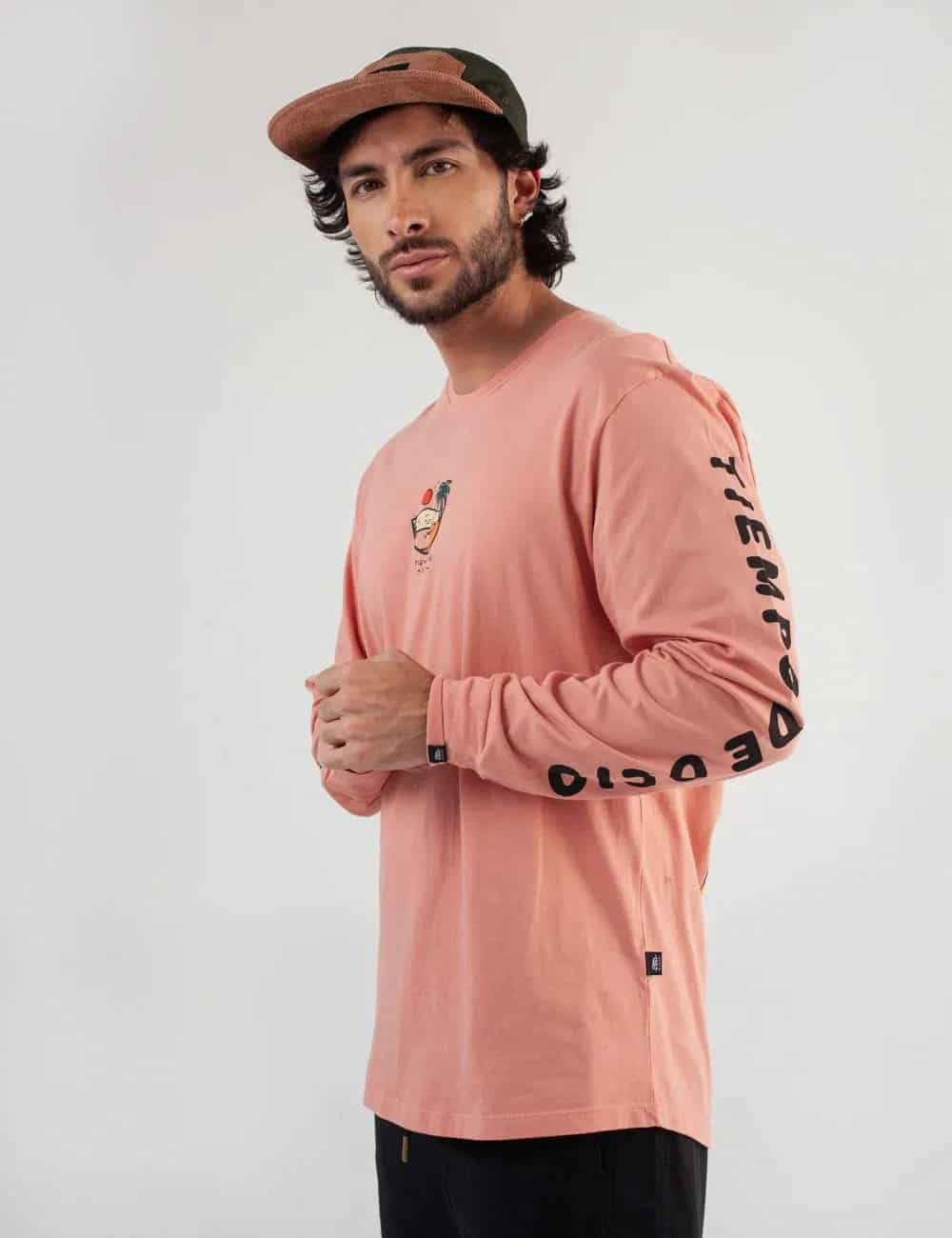 Camibuso Regular Fit Tiempo de Ocio Salmón Hombre - miniatura 12