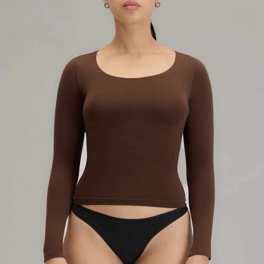 Camiseta Para Mujer Manga Larga Cuello Redondo | Lunia - miniatura 1