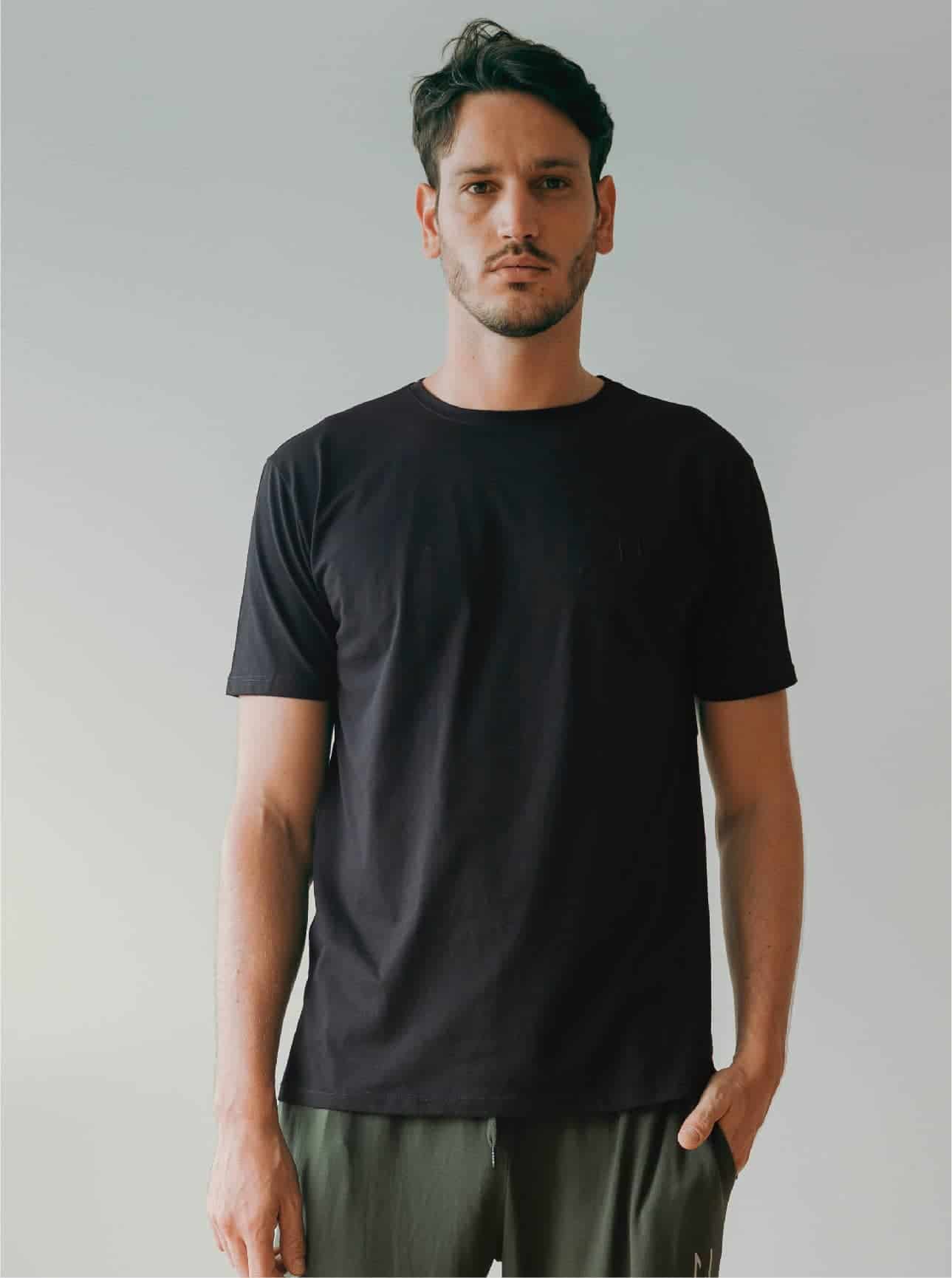 Pijama Pantaloneta Hombre Black - miniatura 3