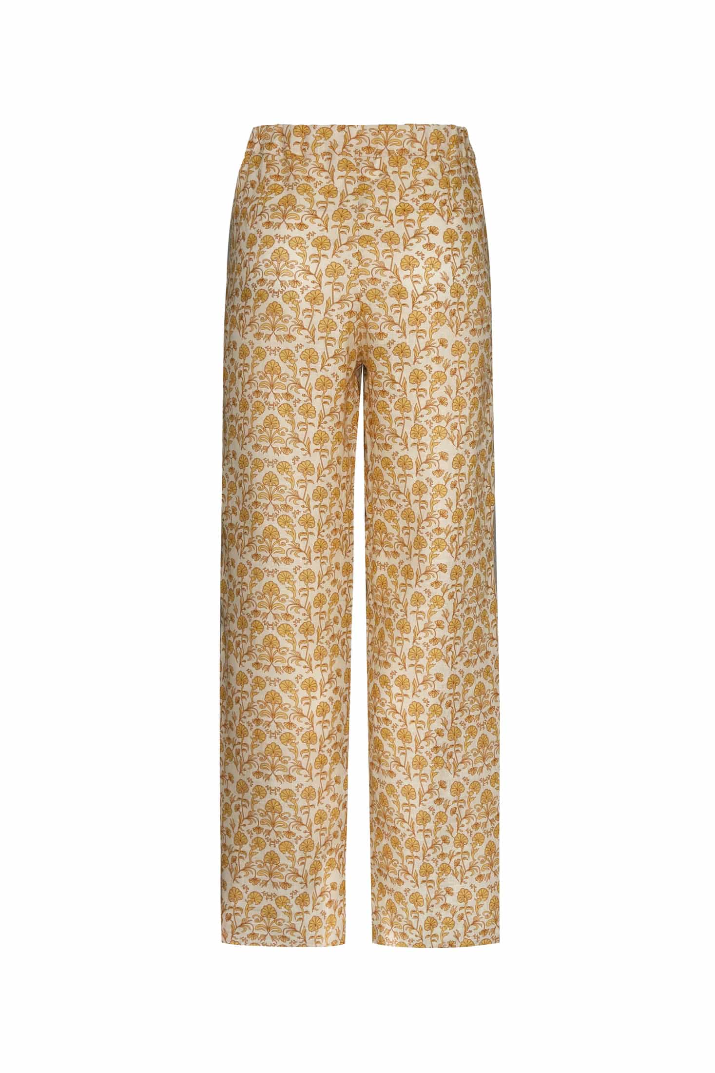 San Benito Linen Pants / Yellow Flowers - miniatura 6