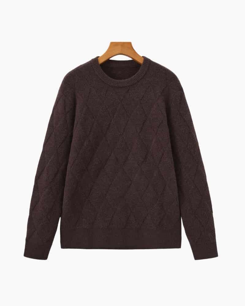 Diamond Knit Crewneck Sweater - miniatura 2
